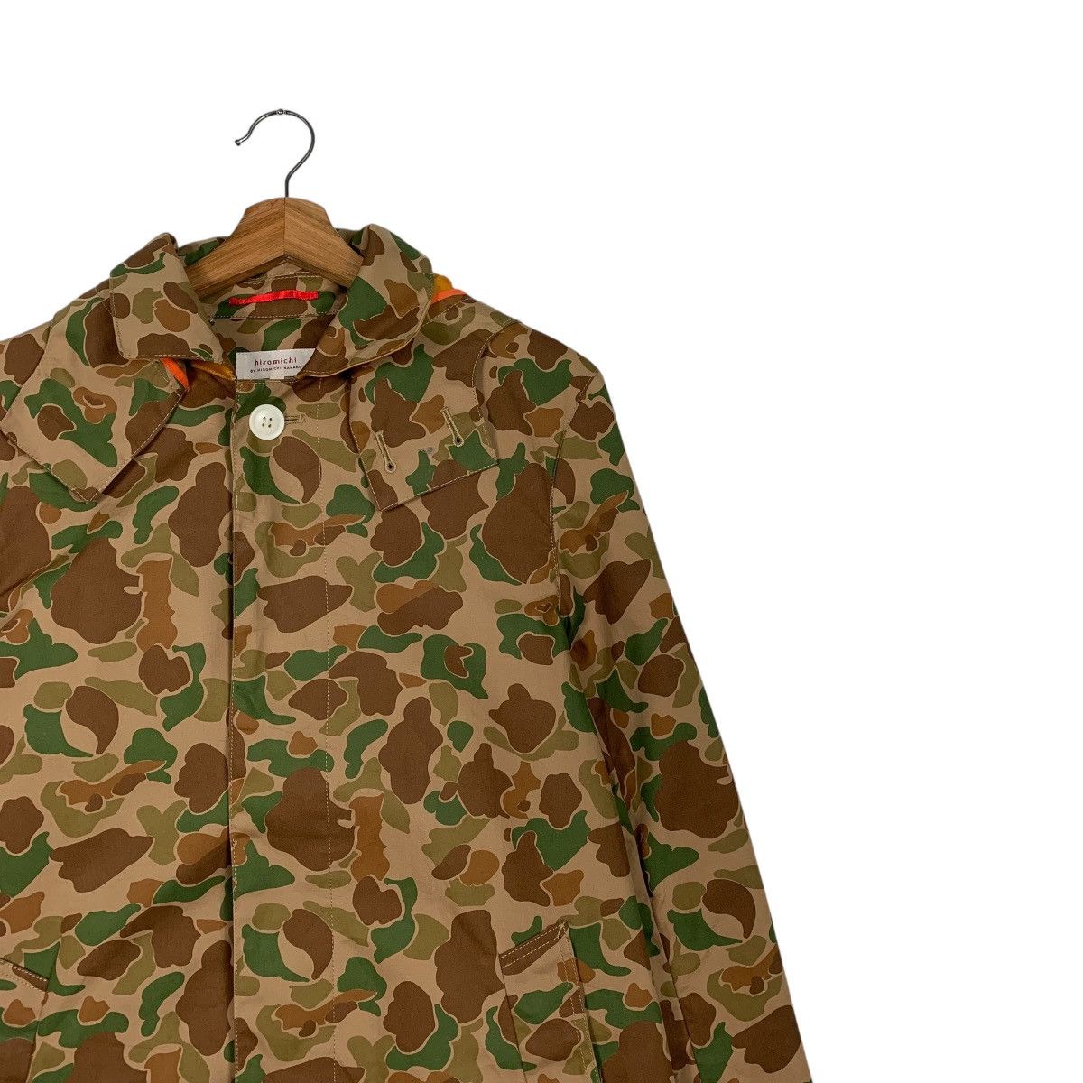 Japanese Brand Japanese Designer Hiromichi Nakano Camo Hooded Coat Size L / US 10 / IT 46 - 5 Thumbnail