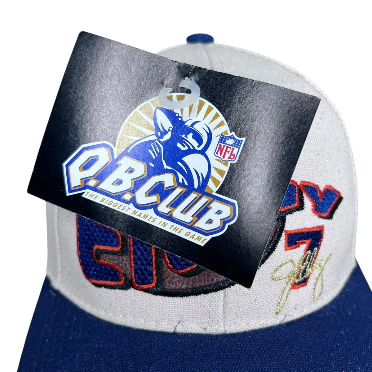 NFL NWT Vintage NFL Denver Broncos John Elway QB Club Snapback Size ONE SIZE - 7 Thumbnail