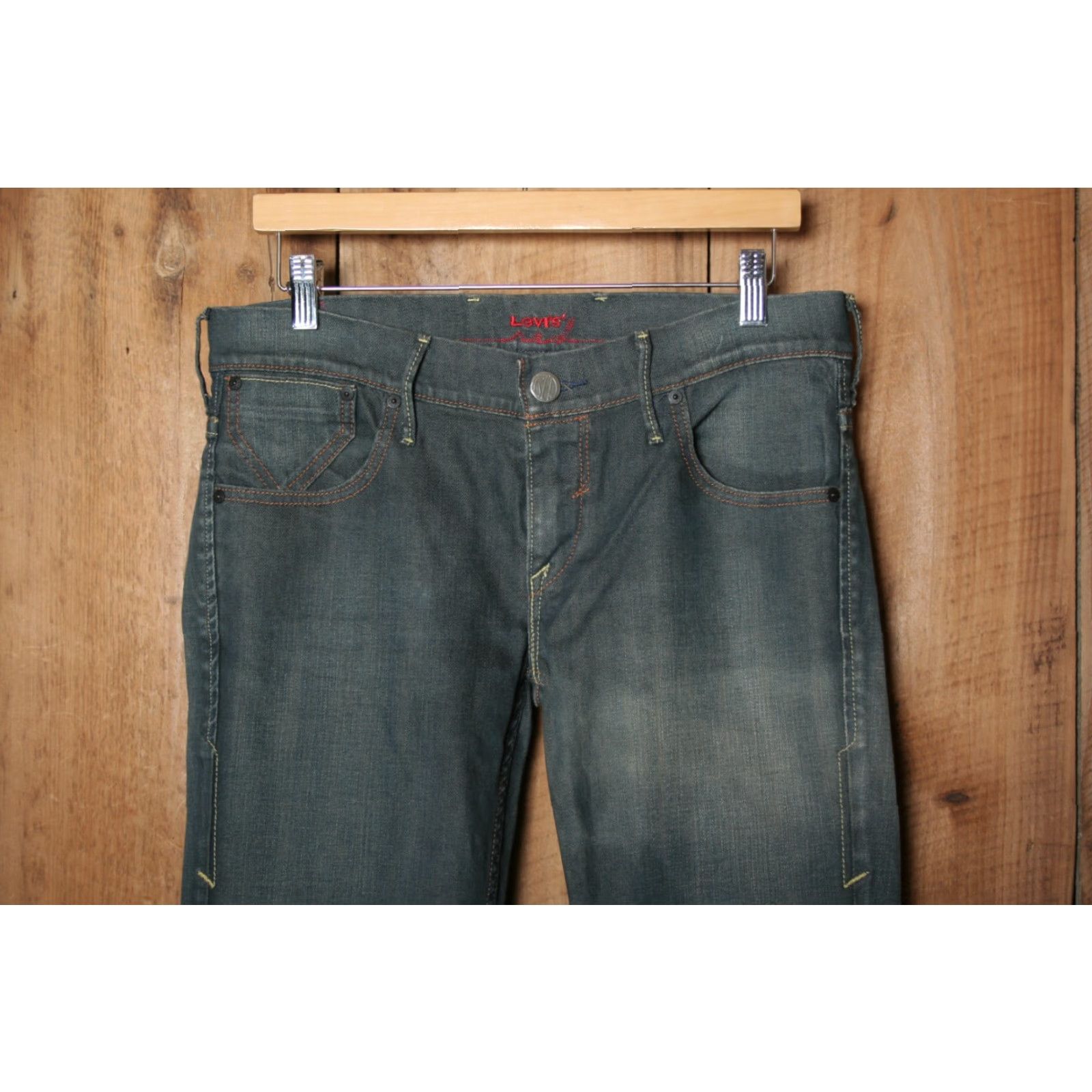 Levi's VINTAGE LEVI'S Red Collection Denim Bootcut Jeans Sz. 29 Regular Women Blue 5-Pocket Inseam 31 Rise 8.25" Measure 33x31 Size 29" - 2 Thumbnail