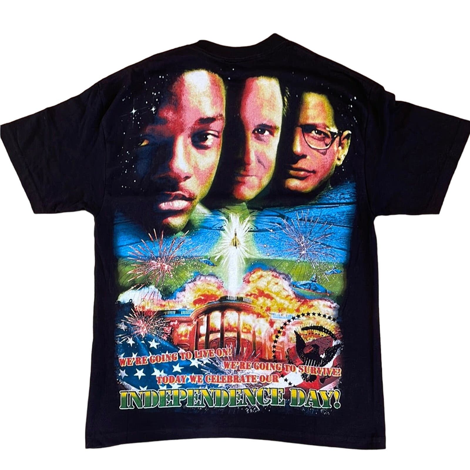 Vintage AOP Independence Day Movie Tee L Size US L / EU 52-54 / 3 - 3 Thumbnail