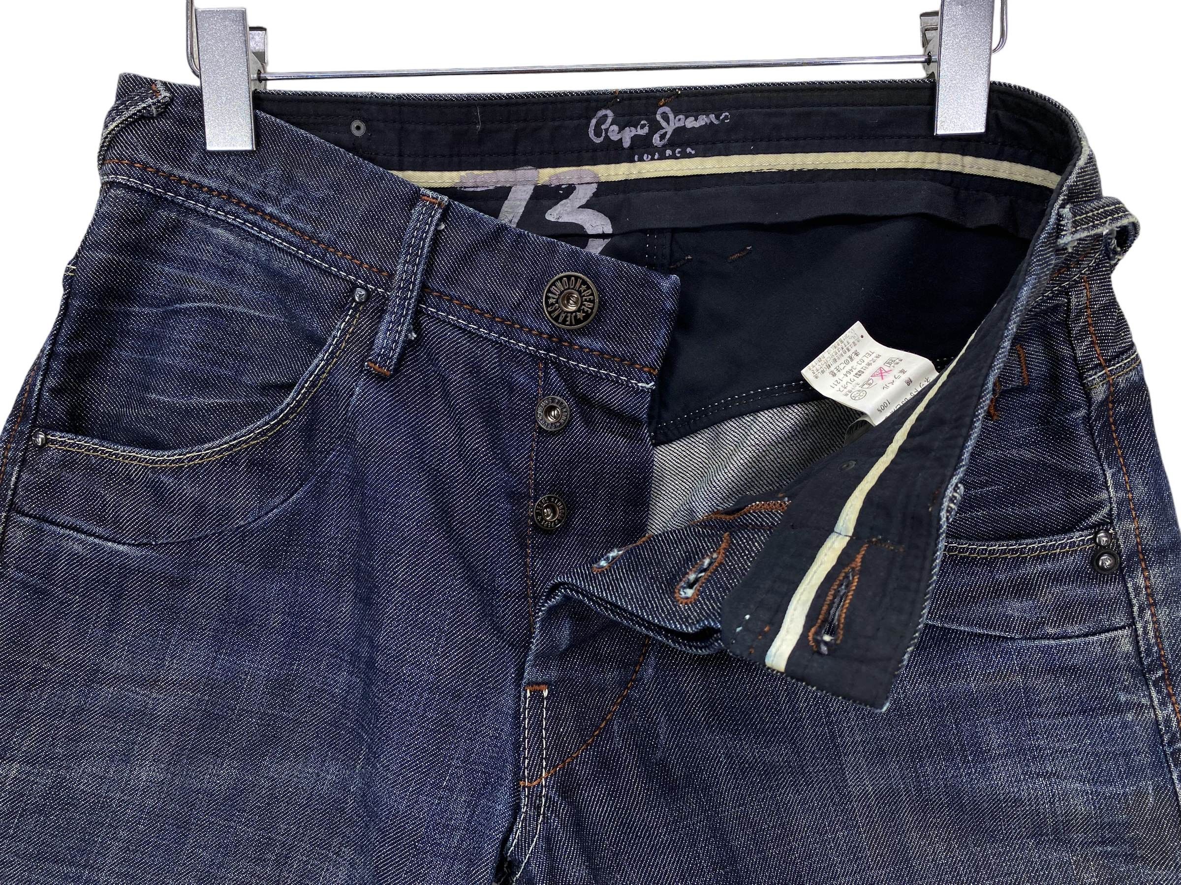 Pepe Jeans Straight Leg Denim Jeans Hip Hop Skateboards Jeans Pants Size US 31 - 4 Thumbnail