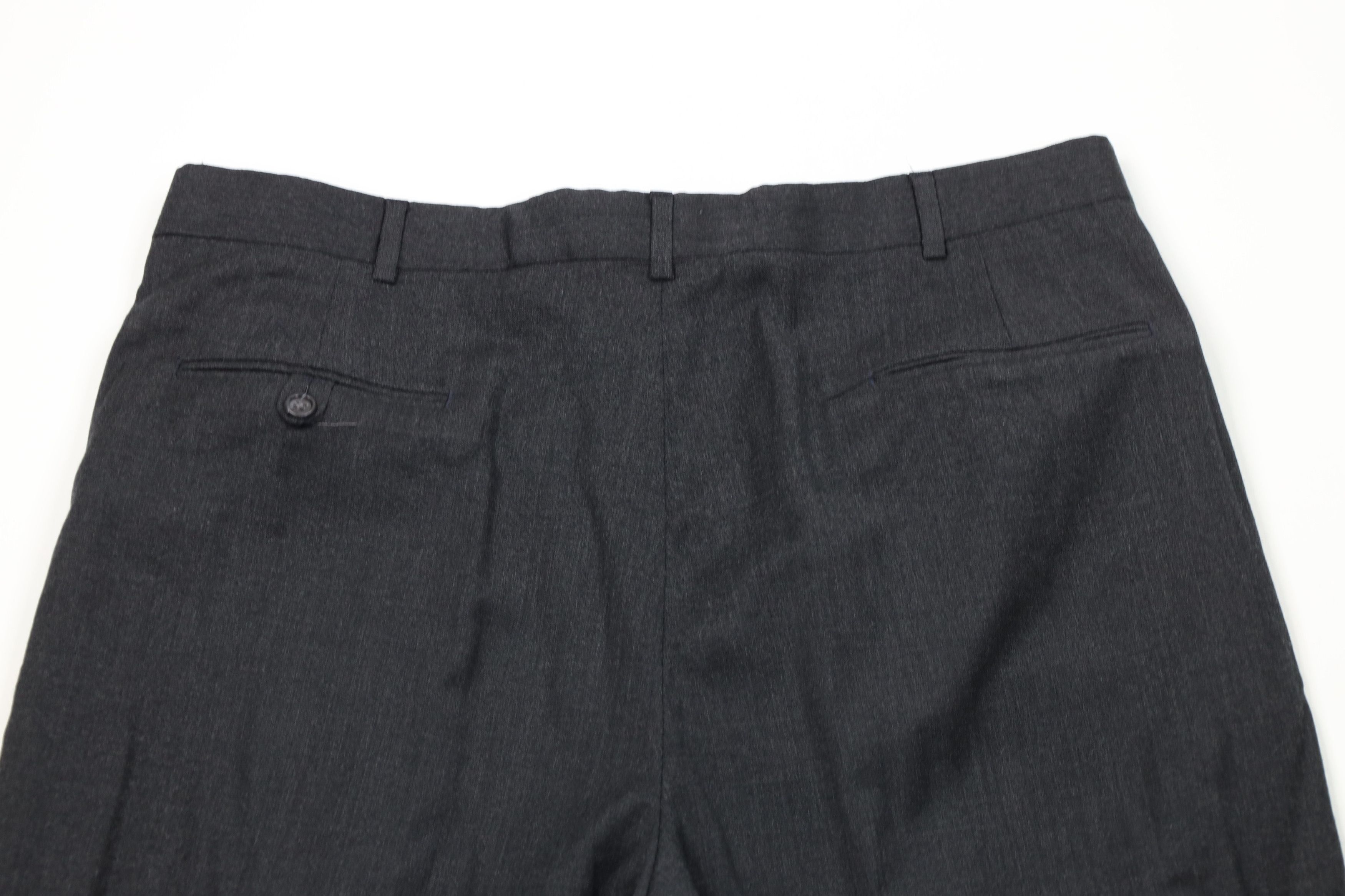 Lands' End Vintage 80s Lands End Wide Leg Chino Pants Charcoal Gray USA Size US 38 / EU 54 - 11 Thumbnail