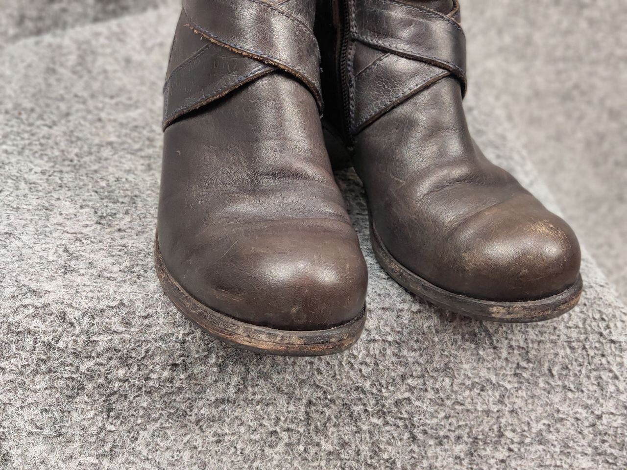 MoMA Moma Handmade Leather Shoes Buckle Wide Width Ankle Boots Size US 5 / IT 35 - 18 Thumbnail