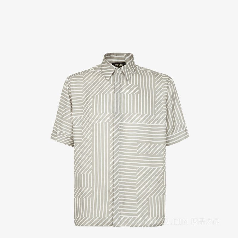 Fendi o1loc1c0824 Shirt in Beige Size US M / EU 48-50 / 2 - 1 Thumbnail