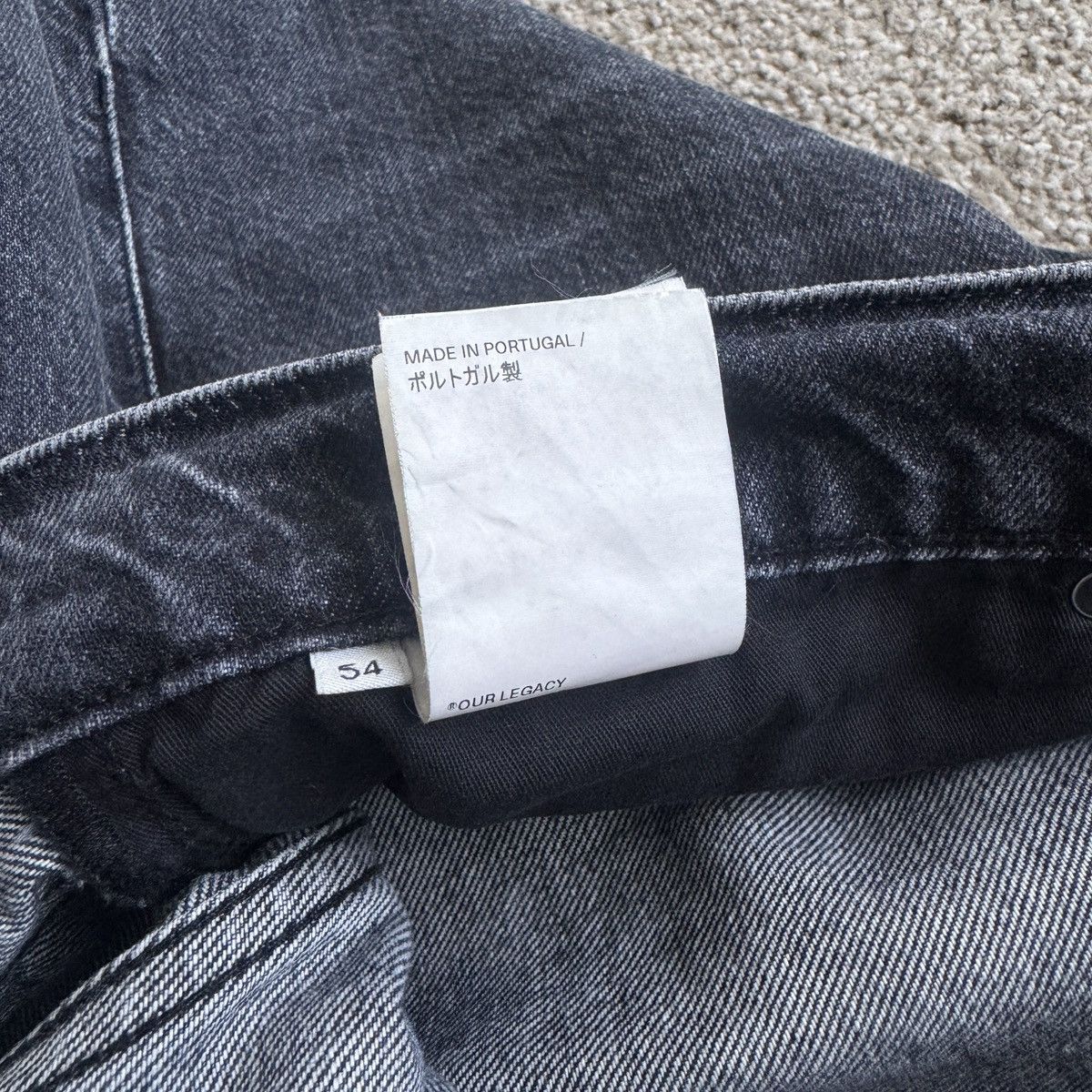 Our Legacy Our Legacy Third Cut in Black/Grey Size US 36 / EU 52 - 6 Thumbnail