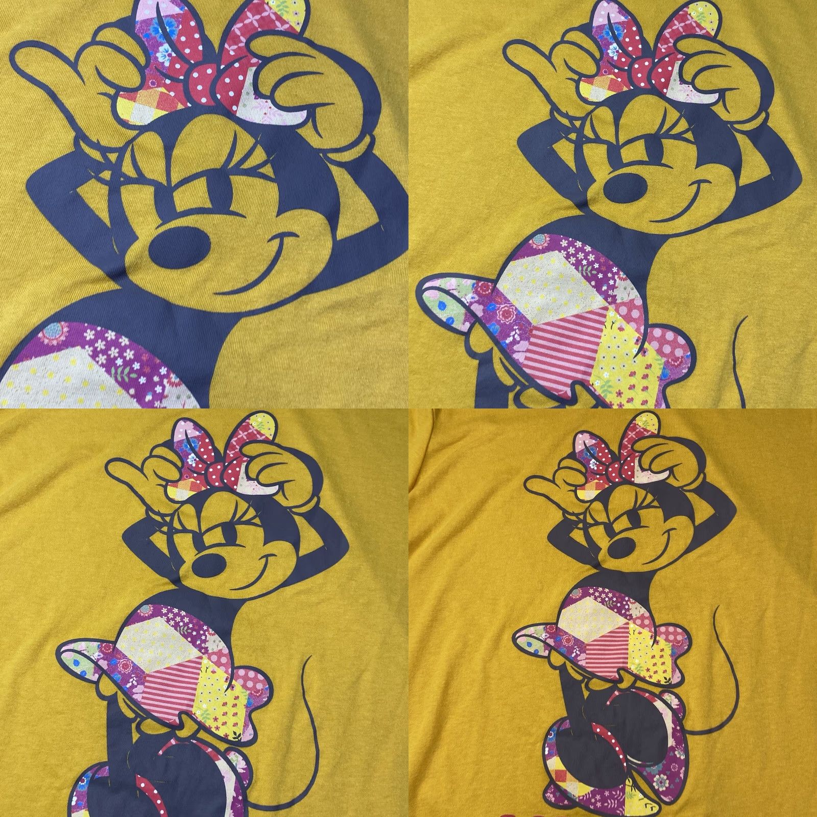 Disney VINTAGE Disney T Shirt Women’s L Minnie Mouse Graphic Yellow Round Neck Top Tee Size L / US 10 / IT 46 - 8 Thumbnail