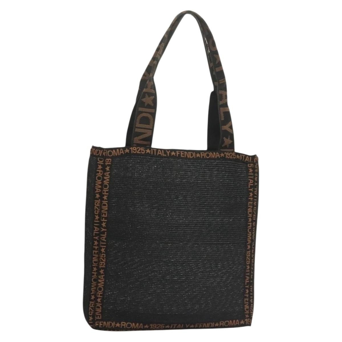 Fendi FENDI Tote Bag Straw Black Size ONE SIZE - 1 Thumbnail