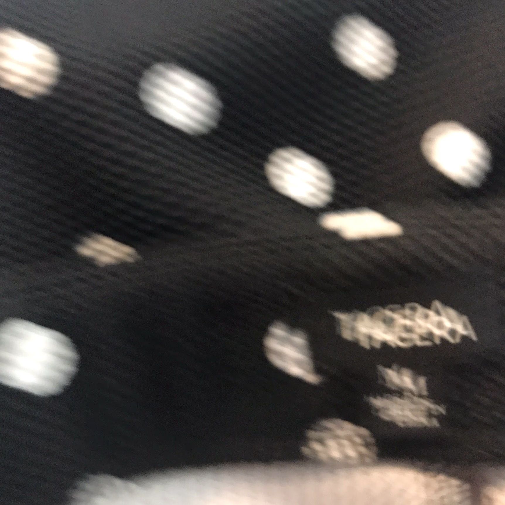 Vintage Tacera Black W-Wht Polka Dots Textured Pull On Midi Skirt Womens Size M Size 32" / US 10 / IT 46 - 7 Thumbnail