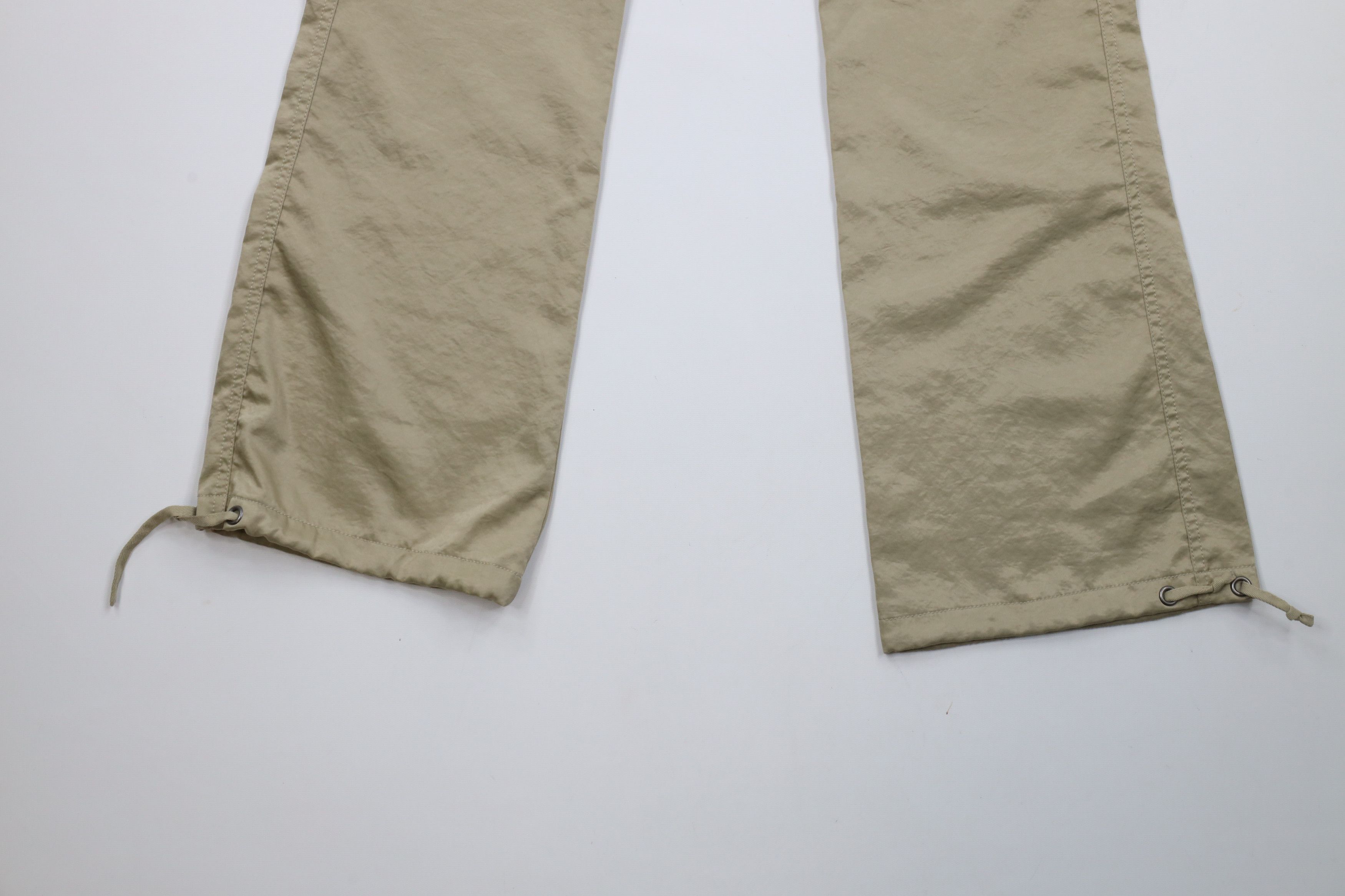 Express × Vintage Vintage Y2K Express Silky Flared Wide Leg Cargo Pants Gold Size 25" / US 0 / IT 36 - 4 Thumbnail