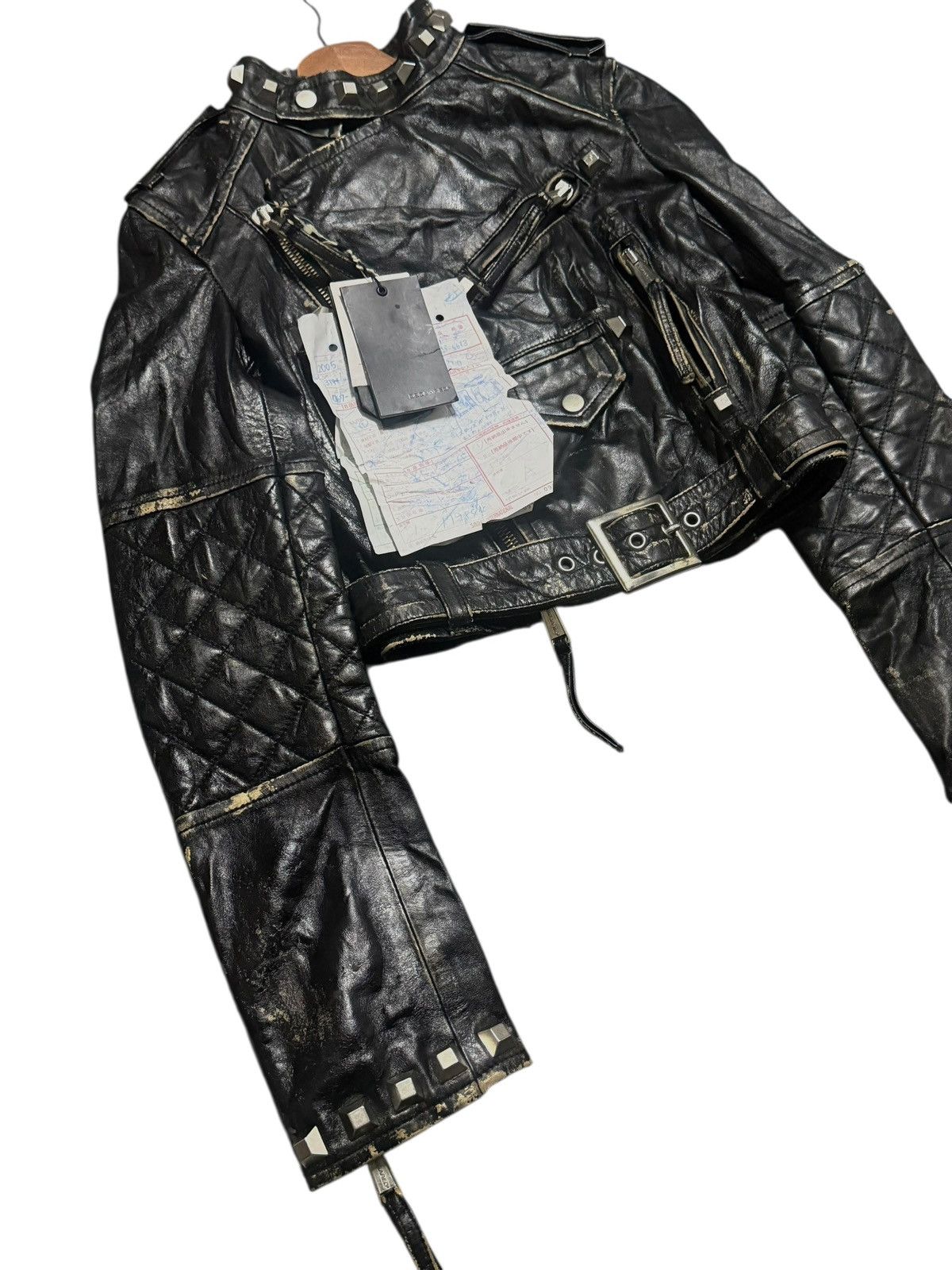 Dsquared2 Dsquared2 Fall 2005 Runway Studded Leather Jacket Size XS / US 0-2 / IT 36-38 - 3 Thumbnail