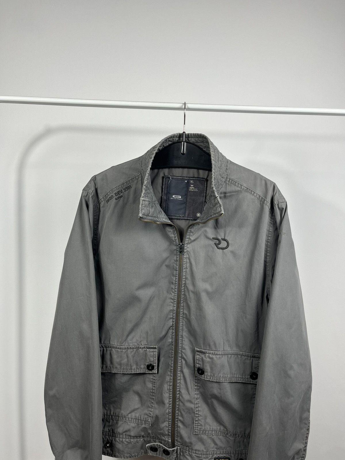 G-Star G-Star RAW Utility Zip Jacket Grey Cotton Mens XL Size US XL / EU 56 / 4 - 2 Thumbnail