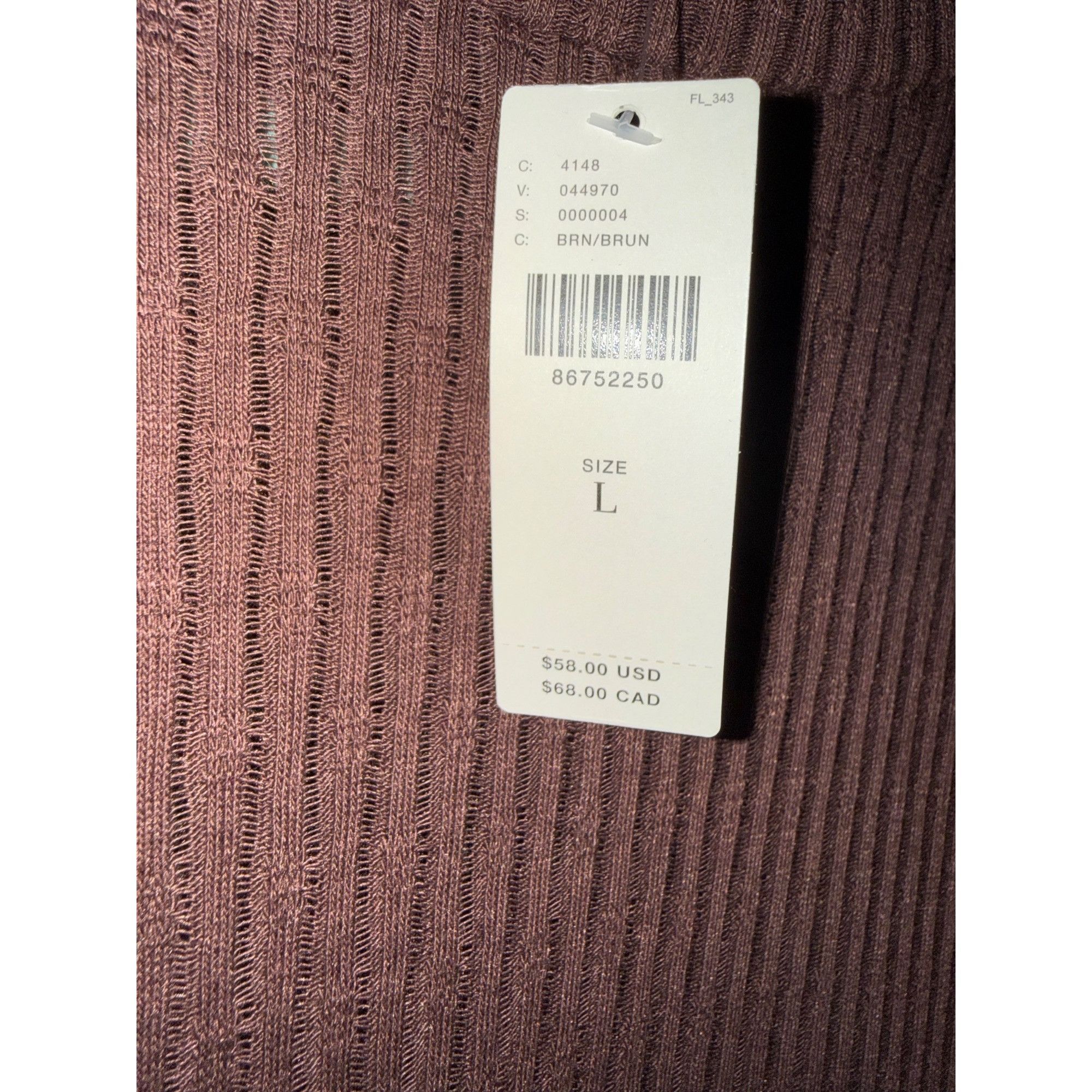 Anthropologie Anthropologie Pilcro Ribbed Long Sleeve Top Brown L Size L / US 10 / IT 46 - 4 Thumbnail