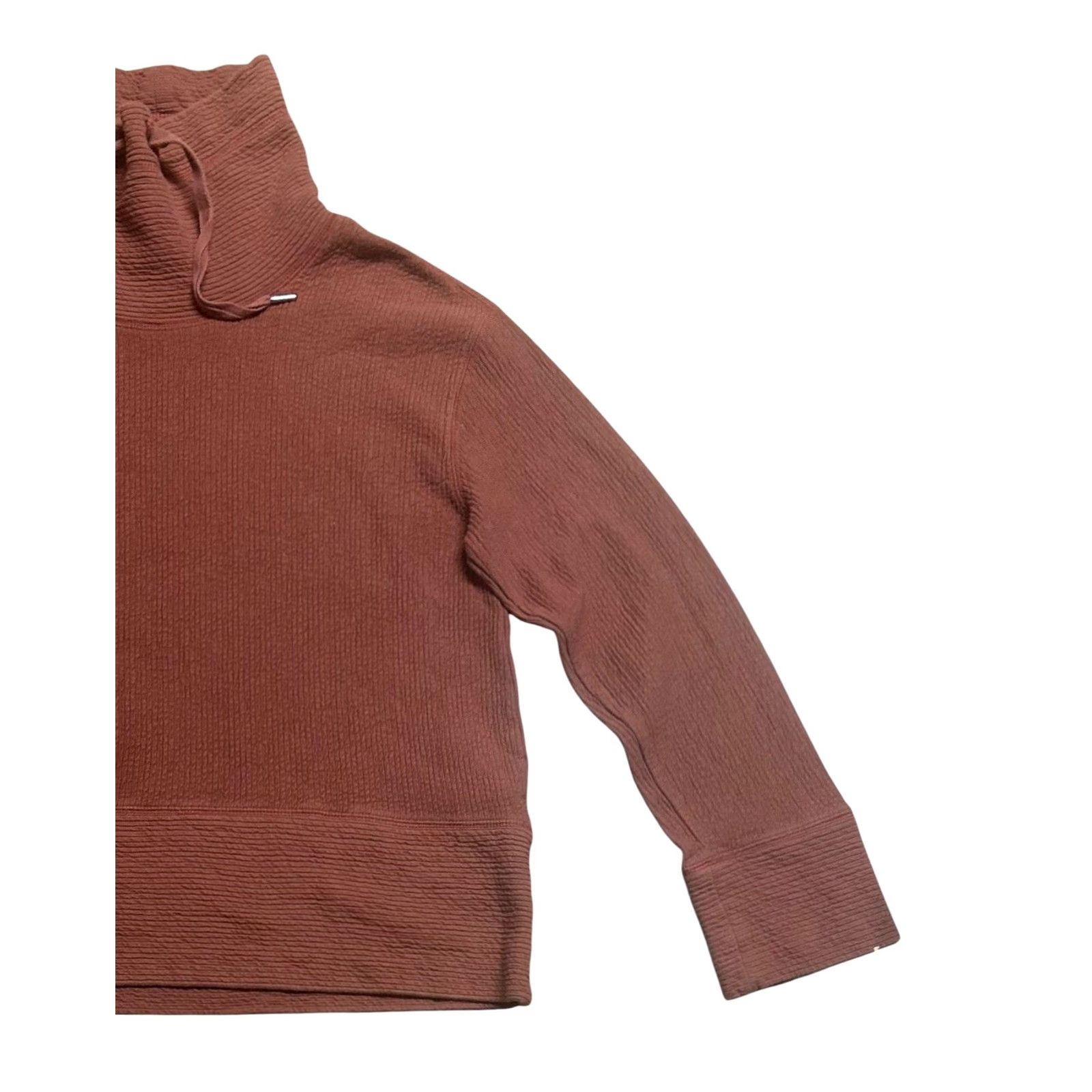 Orvis Orvis Cowl Neck Pullover Sweatshirt Long Sleeve Orange Pocket Women’s Small Sweatshirt, Orange, Pocket, ORVIS, Women, Small Size S / US 4 / IT 40 - 3 Thumbnail