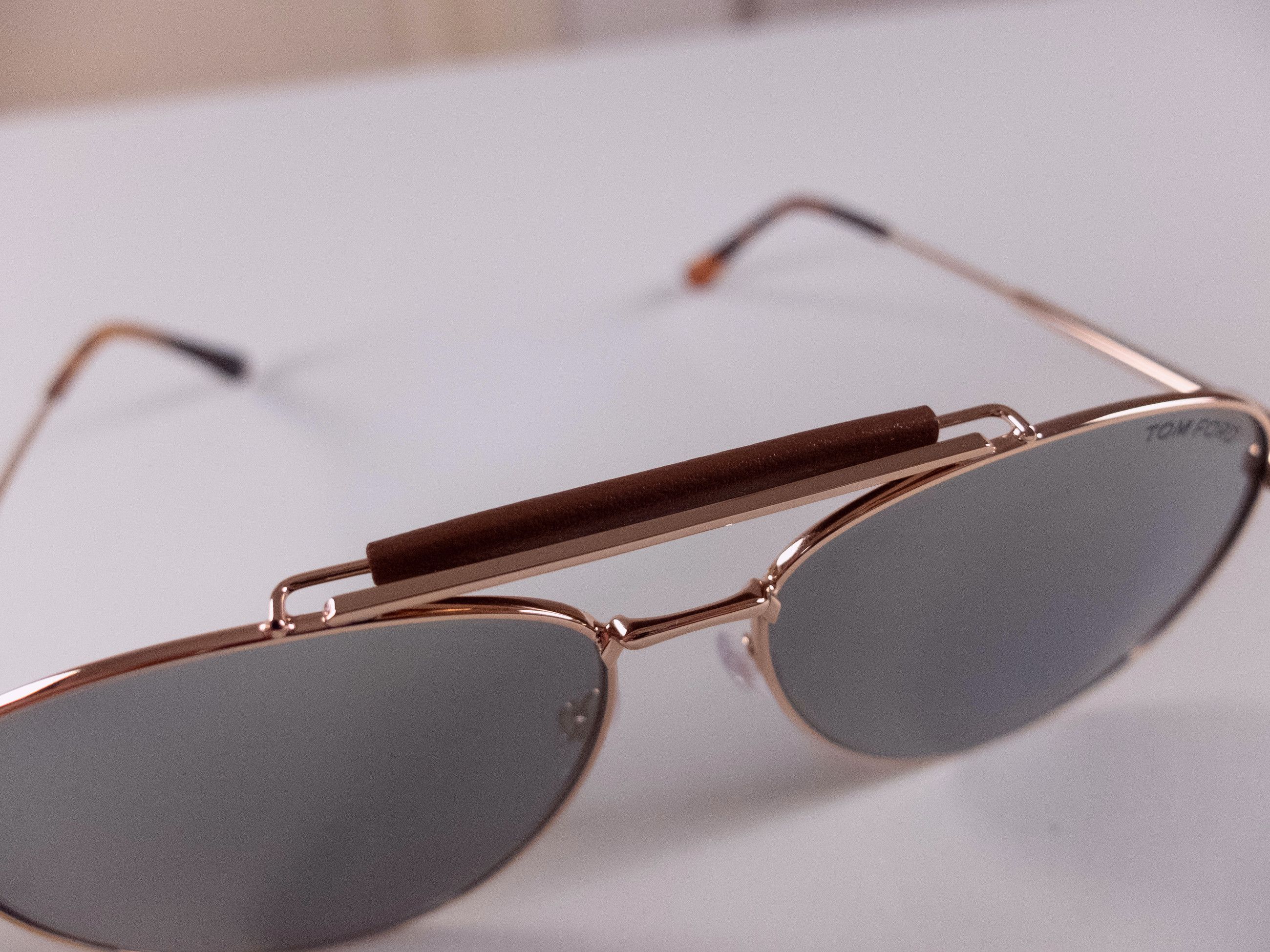 Tom Ford TOM FORD Sean gold gray aviator pilot sunglasses 60mm Size ONE SIZE - 9 Thumbnail