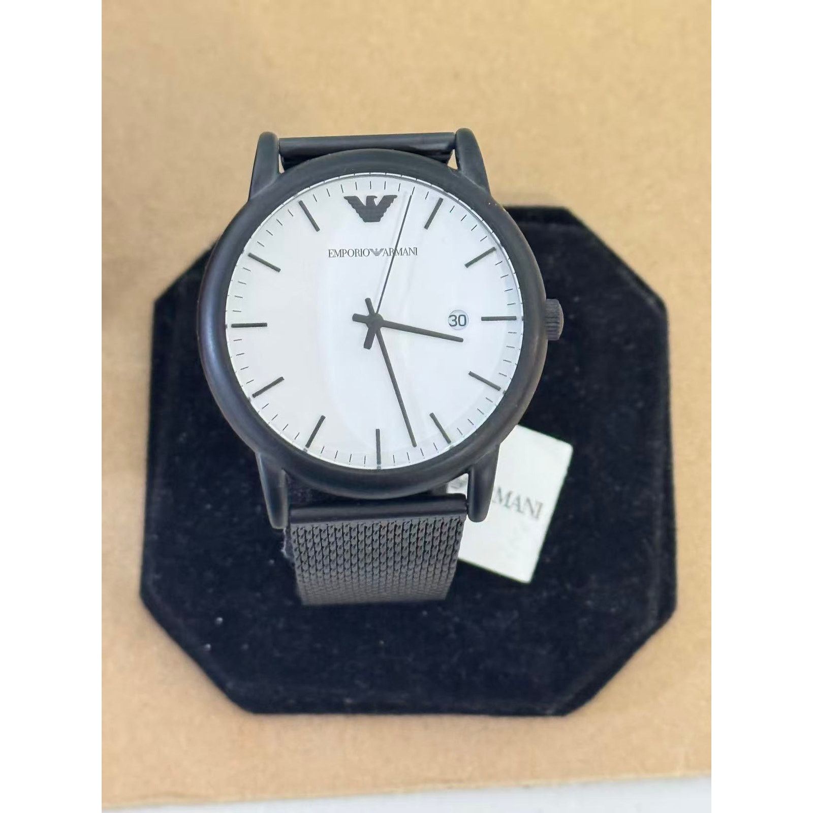 Emporio Armani Emporio Armani AR11046 White Dial Mesh Band Stainless Steel Size ONE SIZE - 4 Thumbnail