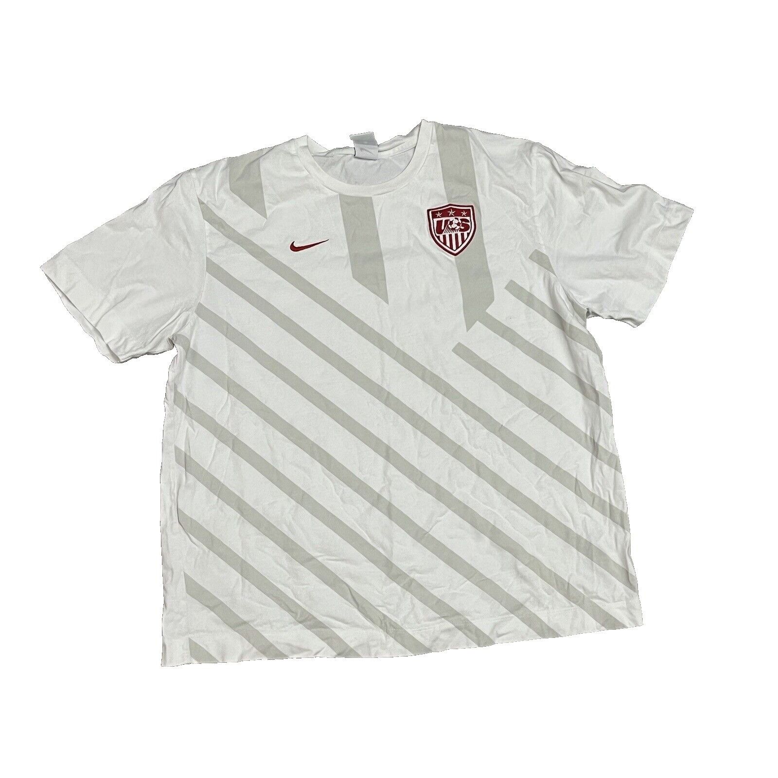 Nike Nike US Soccer Shirt Mens XL White Gray - Pin Hole Size US XL / EU 56 / 4 - 1 Thumbnail