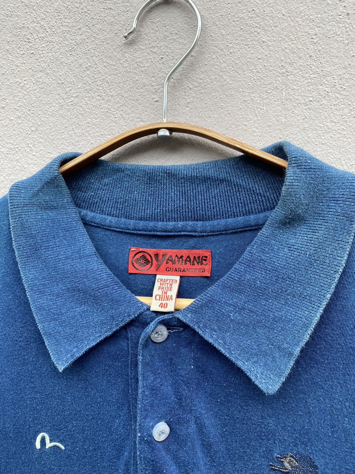 Evisu Stevie Kau x Yamane Evisu Flying Pig Indigo Jumper Shirt Size US L / EU 52-54 / 3 - 2 Thumbnail