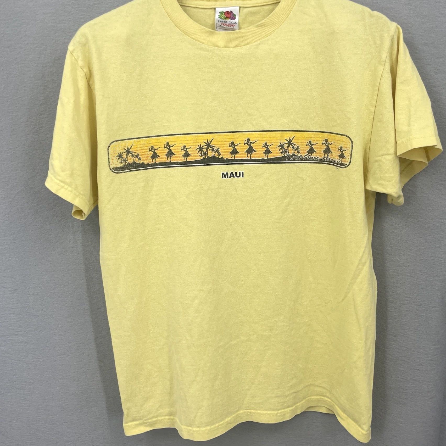 Fruit Of The Loom VINTAGE Fruit of the Loom Hawaii Shirt Adult M Yellow 1990s Aloha Logo Tee Mens M Size US M / EU 48-50 / 2 - 4 Thumbnail
