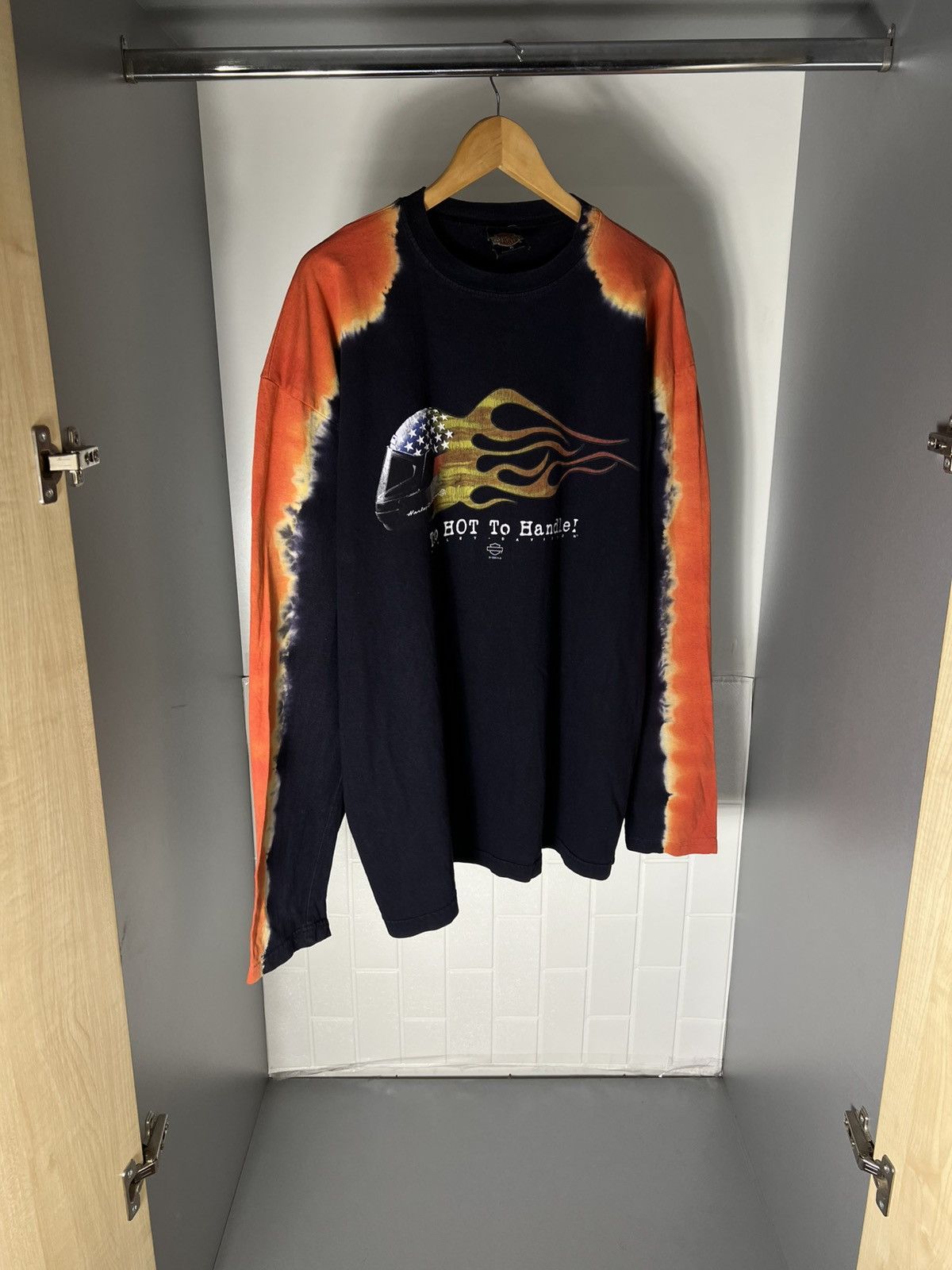 Harley Davidson VINTAGE HARLEY DAVIDSON MOTORCYCLE LAS VEGAS 1995 RETRO Y2K Size US XL / EU 56 / 4 - 4 Thumbnail