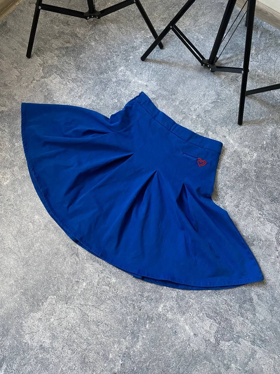 Moschino Mini skirt Love Moschino Blue Harts Size 27" / US 4 / IT 40 - 4 Thumbnail