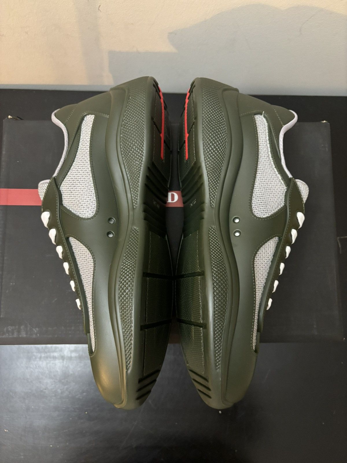Prada Prada America’s Cup Soft Rubber Dark Green Size US 10 / EU 43 - 3 Thumbnail