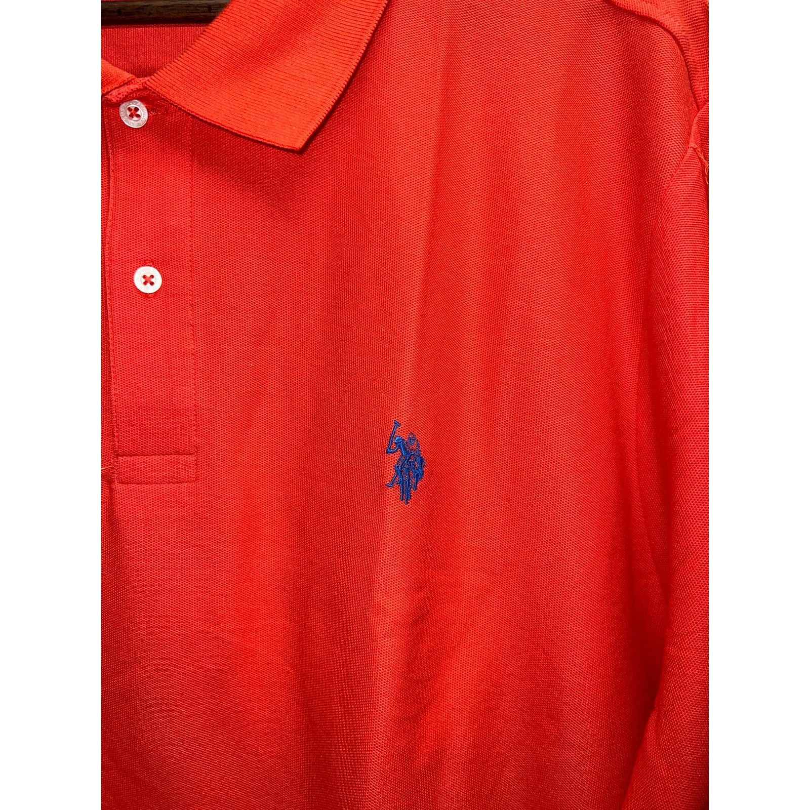 U.S. Polo Assn. US Polo Assn Red Polo Shirt Mens Performance Pique Polo 3XL Size US XXL / EU 58 / 5 - 3 Thumbnail