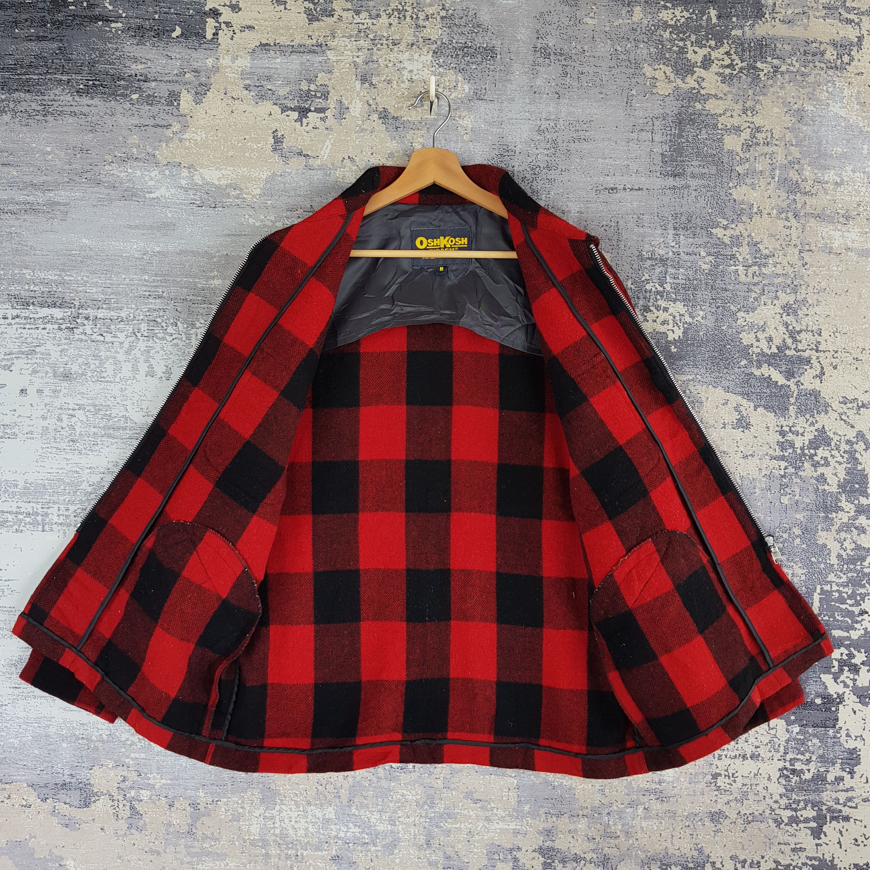 Japanese Brand × Vintage Vintage Oshkosh Wool Jacket Bondage Multi Pocket Wool Jacket Size US M / EU 48-50 / 2 - 4 Thumbnail