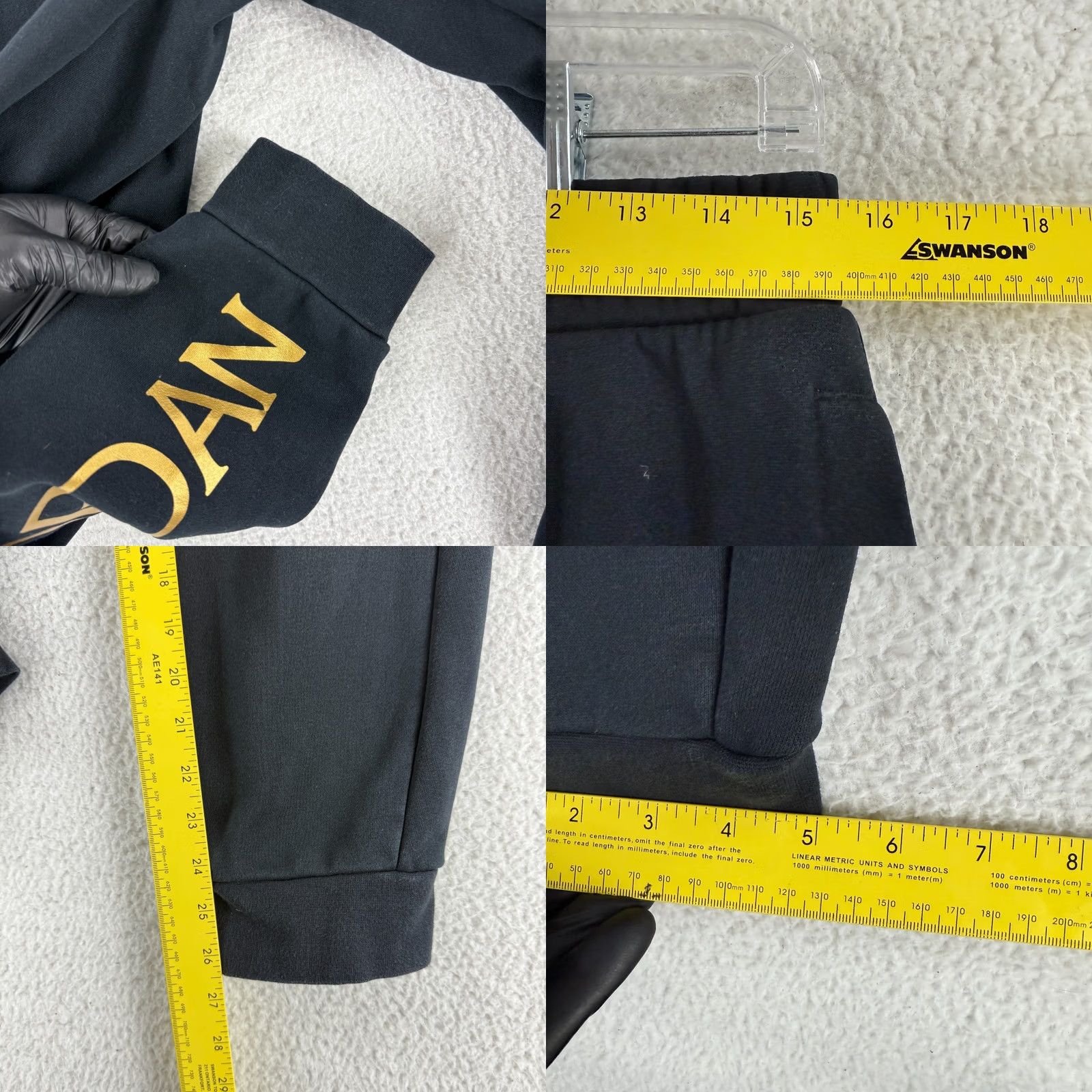 Nike Nike Air Jordan Jumpman Fleece Jogger Pants Mens Small Black Drawstring Athletic Size US 29 - 8 Thumbnail