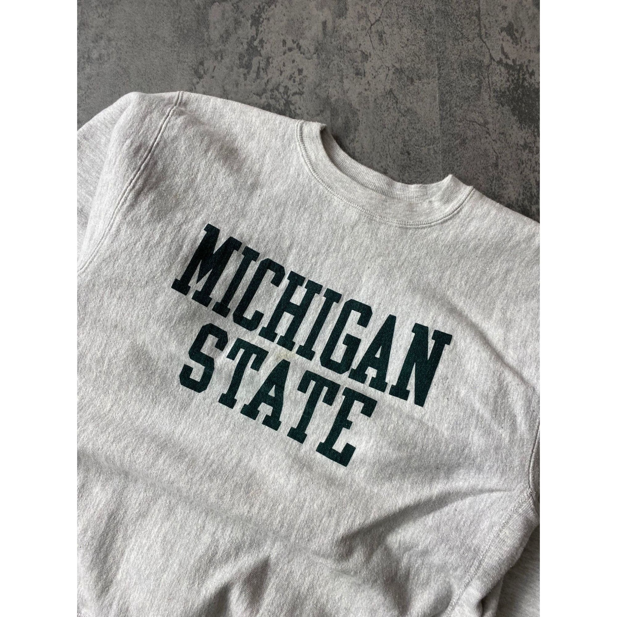 Champion × Vintage 90s Champion Michigan State Spartans Reverse Weave Crewneck Size US M / EU 48-50 / 2 - 4 Thumbnail