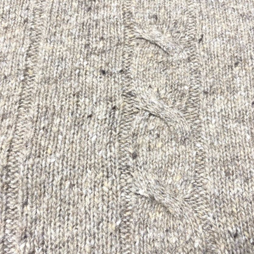 Vintage VINTAGE Henry Cotton's Sweater Crew Neck Cable Knit Size L Brown Wool Alpaca Blend Size US L / EU 52-54 / 3 - 6 Thumbnail