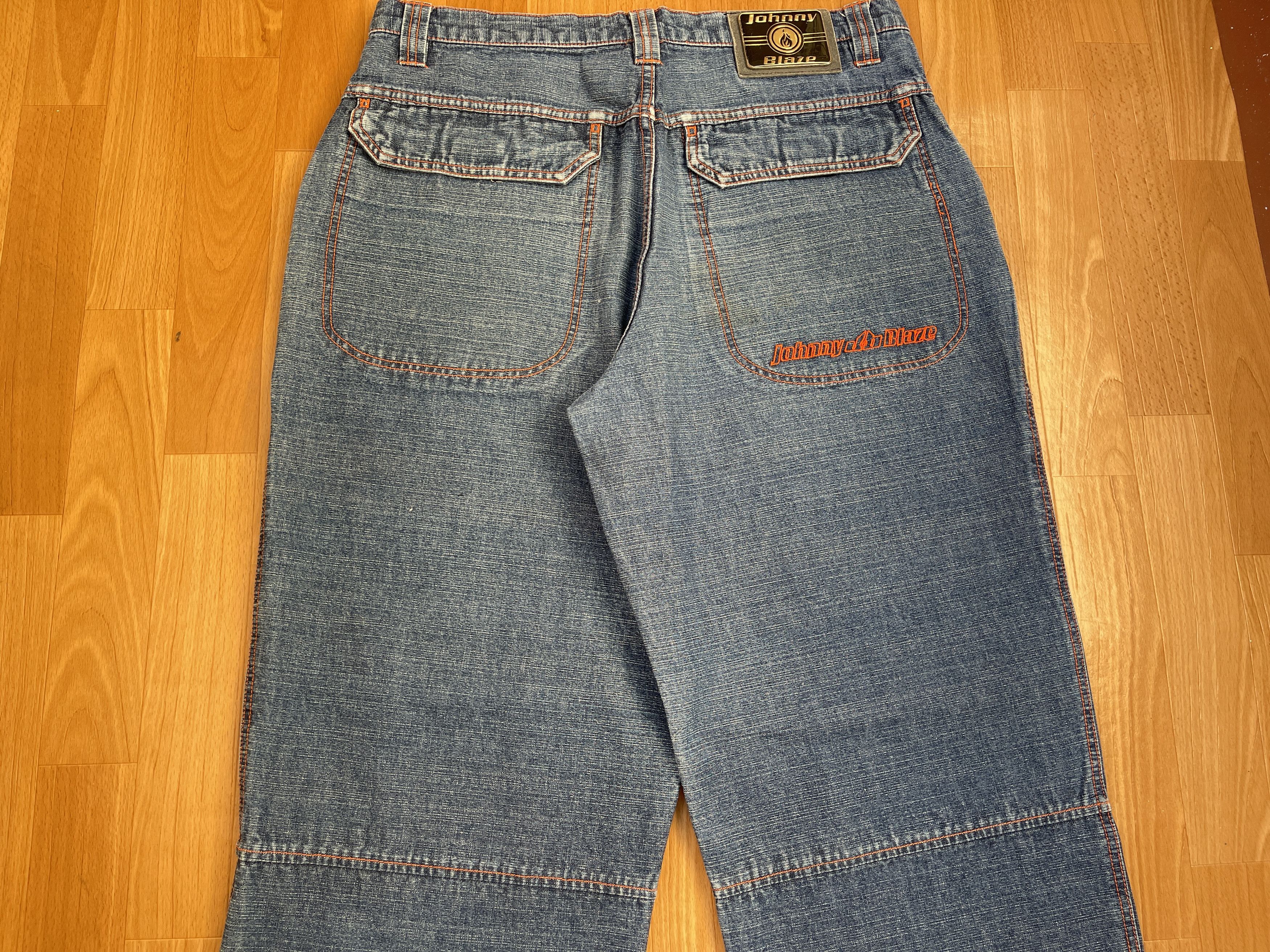 Wu-Tang Clan Johnny Blaze jeans, Wu Wear, vintage hip hop baggy, 90s 36 Size US 36 / EU 52 - 3 Thumbnail