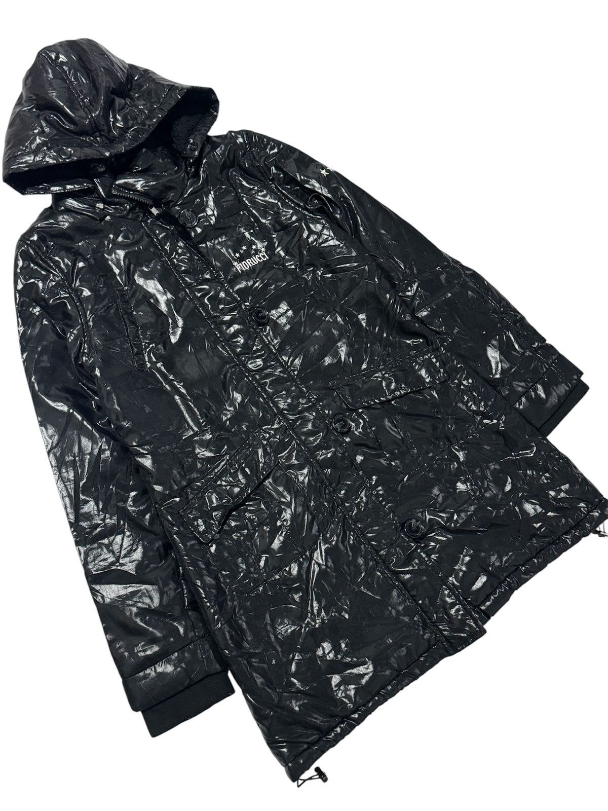 Fiorucci FLORUCCI Embroidery Small Logo Black Puffer Jacket Down Size L / US 10 / IT 46 - 6 Thumbnail