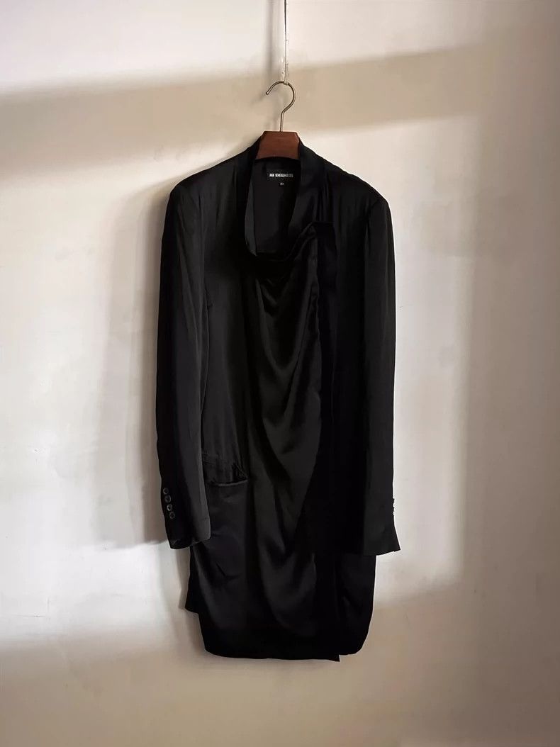 Ann Demeulemeester Ann Demeulemeester Silk coat jacket-2506 Size US XL / EU 56 / 4 - 3 Thumbnail