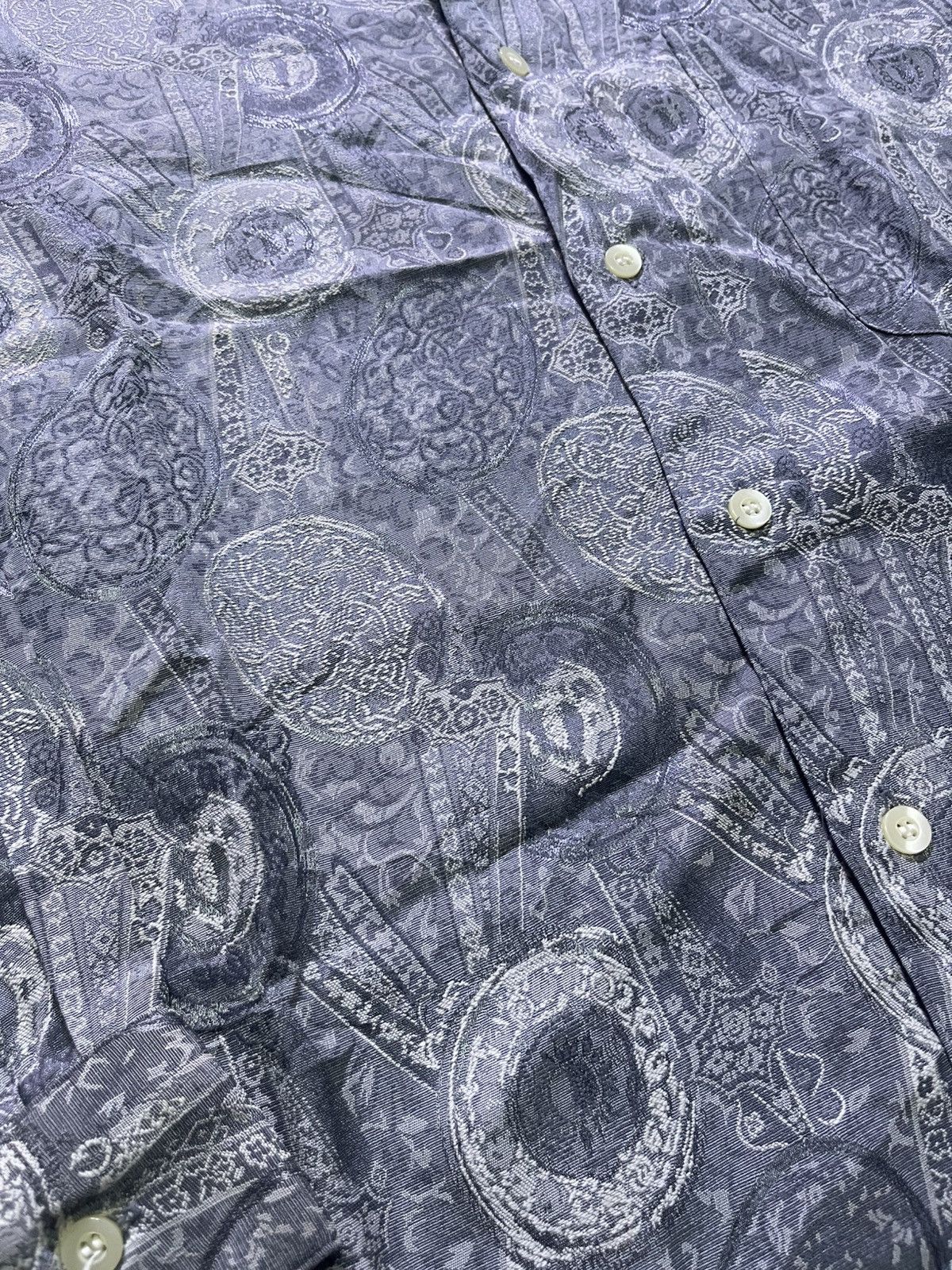 Japanese Brand VINTAGE SIMPLE LIFE long sleeve shirt full print motif Size US L / EU 52-54 / 3 - 3 Thumbnail