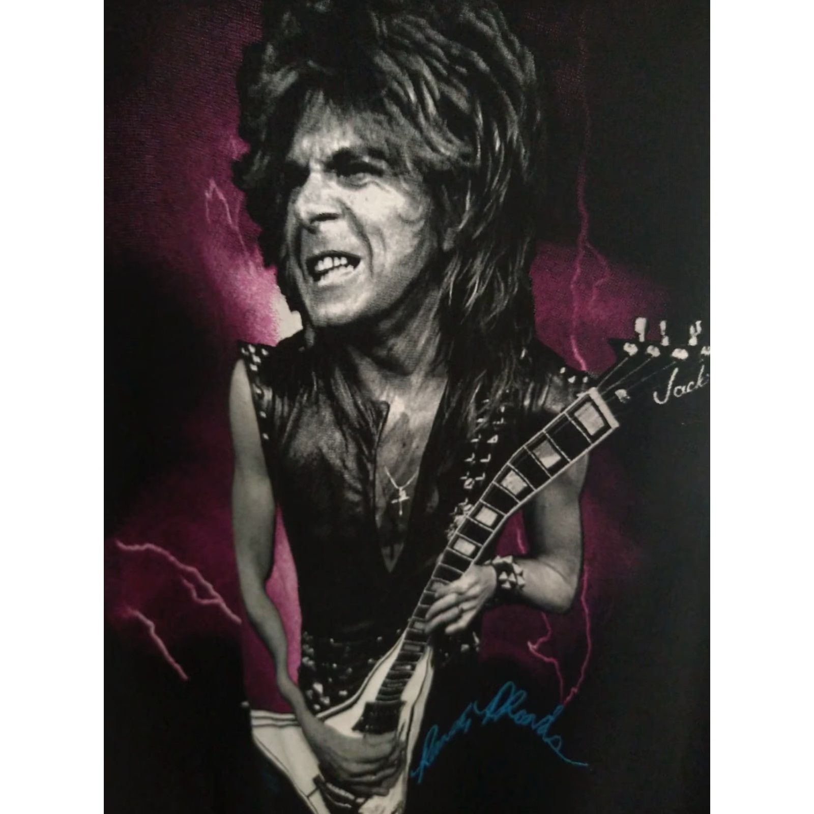 Vintage VINTAGE Randy Rhoads Super Grail Rock Tee XL Made In USA Double-sided 90s Boys? Size US XL / EU 56 / 4 - 3 Thumbnail