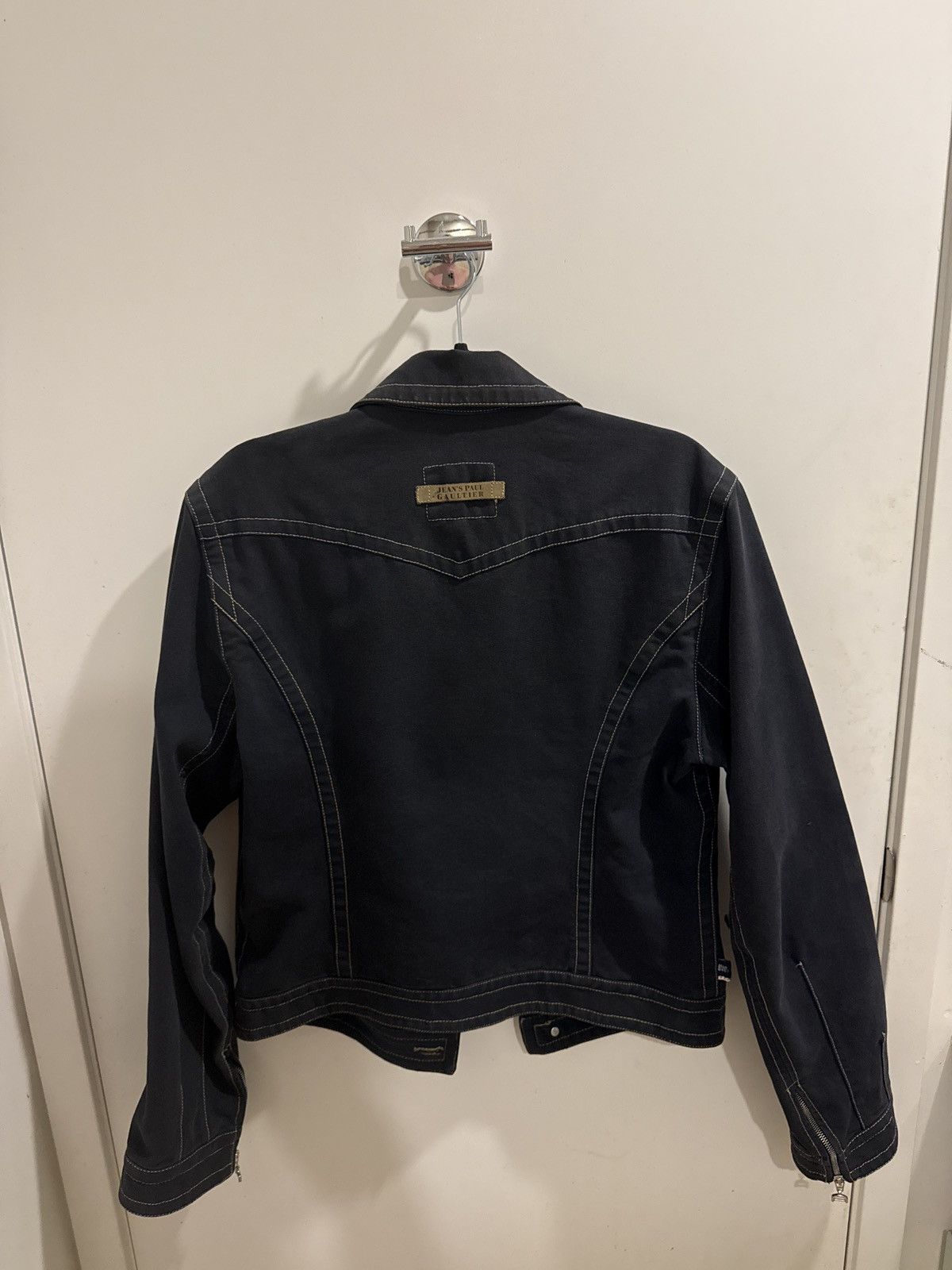 ジャケット・アウター Jean Paul GAULTIER denim jacket archive Jean Paul Gaultier AW1994 Jacquard Tattoo Trucker Jacket