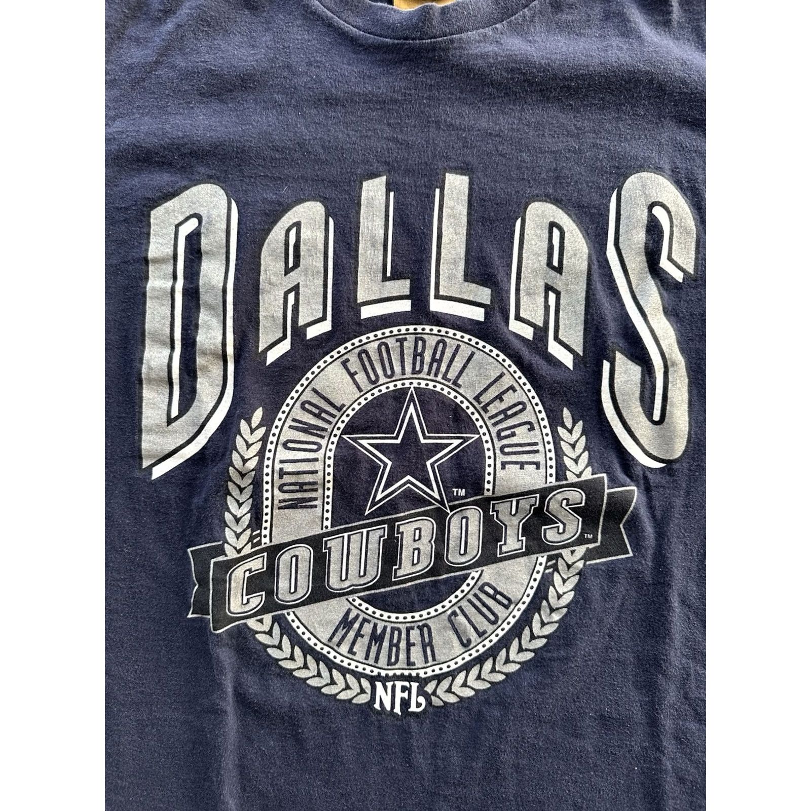 NFL Vintage Nutmeg NFL Dallas Cowboys T-Shirt Medium Blue 90s Made USA Single Stitch Men Size US M / EU 48-50 / 2 - 2 Thumbnail