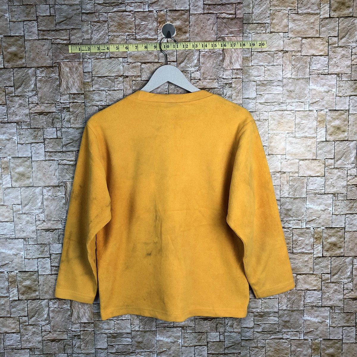 Adidas × Vintage Adidas Yellow dirty Sweatshirt #A254 Size US S / EU 44-46 / 1 - 14 Thumbnail