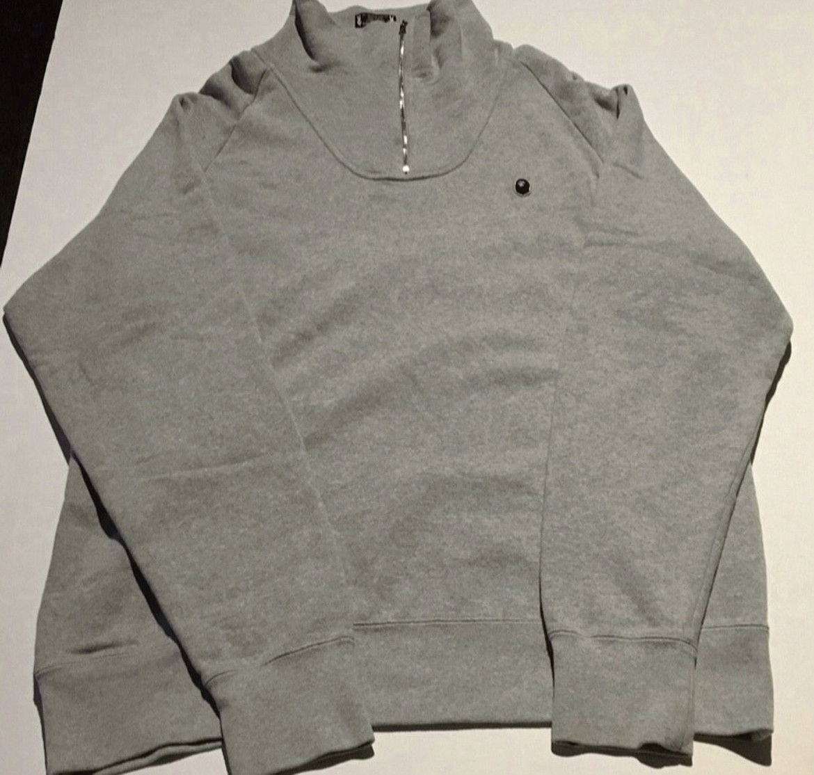 Image of Bape Crew Neck Sweatshirt in Grey, Men's (Size XL)