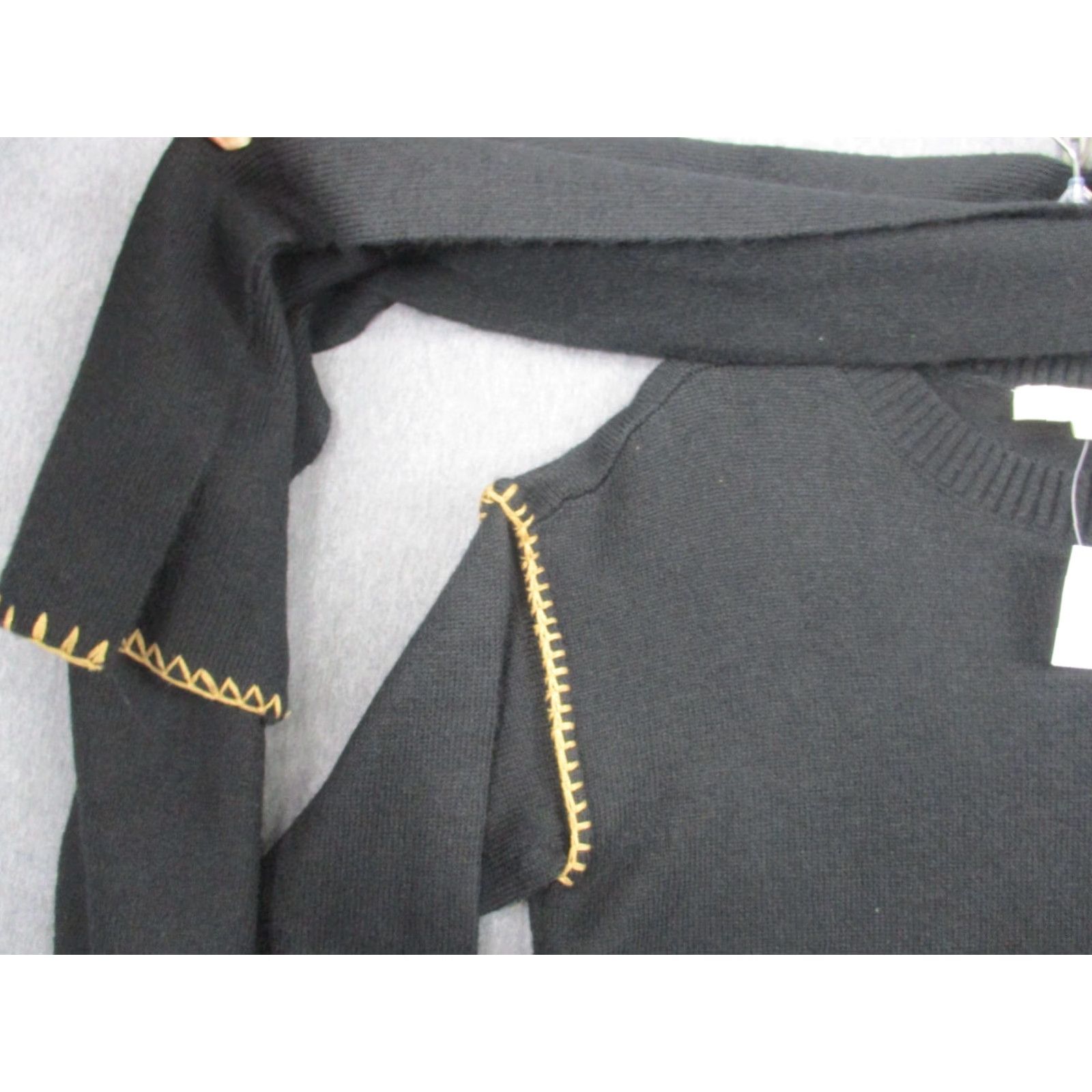 Loft LOFT Black Tunic Sweater Small W Detachable Scarf NWT MSRP 9 Size S / US 4 / IT 40 - 5 Thumbnail