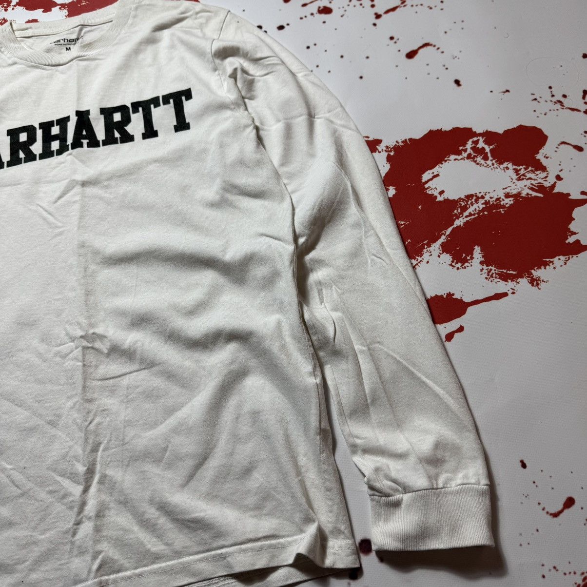 Carhartt × Vintage vintage 90s carhartt big logo longsleeve y2k workwear Size US M / EU 48-50 / 2 - 6 Thumbnail