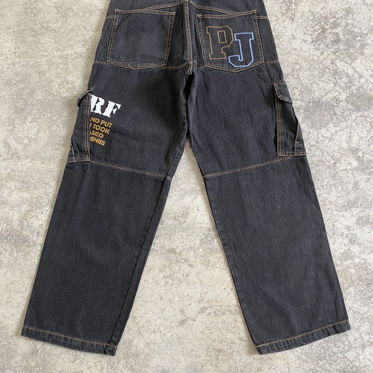 Japanese Brand 2000’s Y2K PJ’S Surf Japan Cargo Baggy Vintage Denim Jeans Size US 32 / EU 48 - 16 Thumbnail
