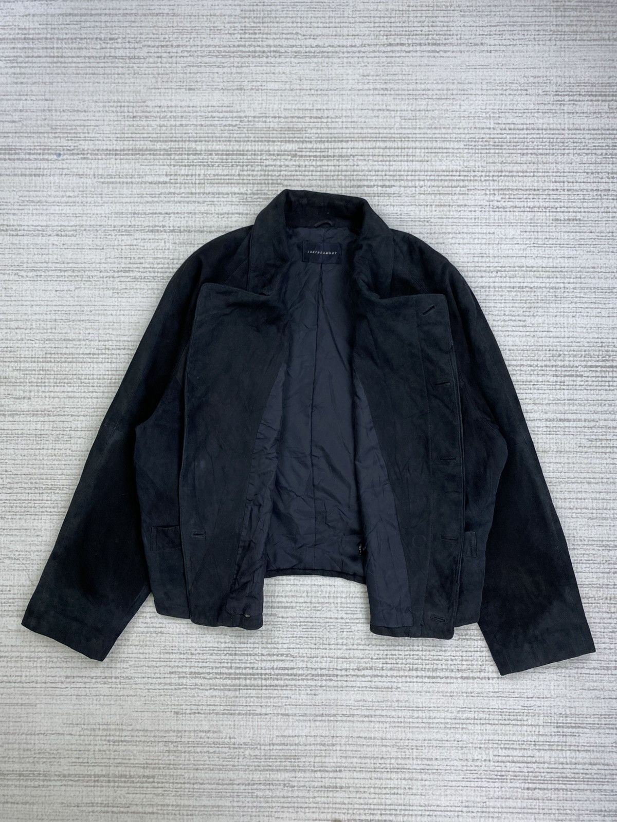 Designer × Japanese Brand × Vintage Vintage Lautreamont Asymetrical Leather Jacket Size US M / EU 48-50 / 2 - 6 Thumbnail