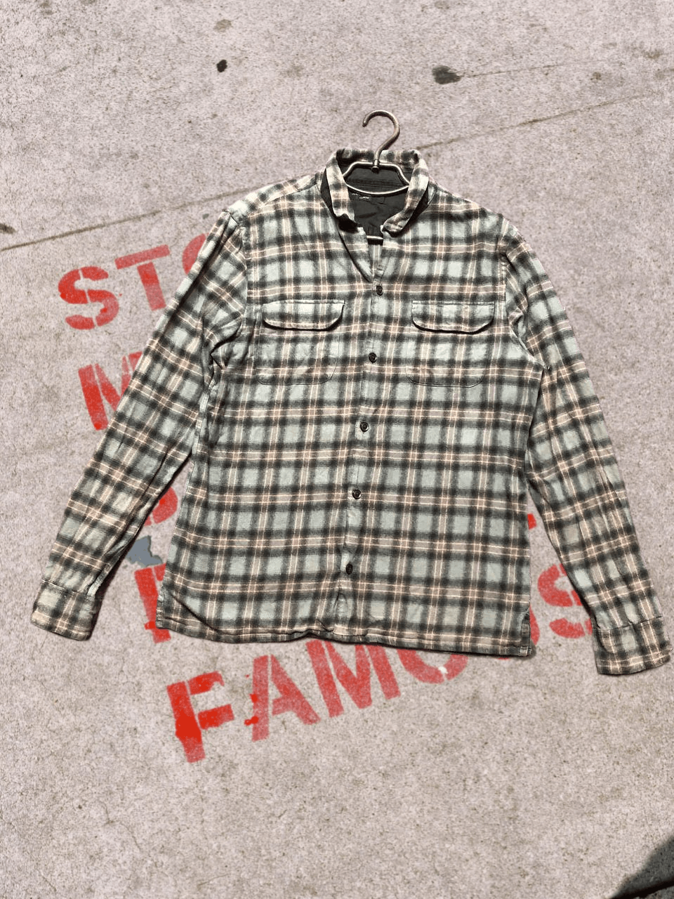 Allsaints Mens Vintage Allsaints Flannel Shirt Button Up Size US M / EU 48-50 / 2 - 1 Thumbnail