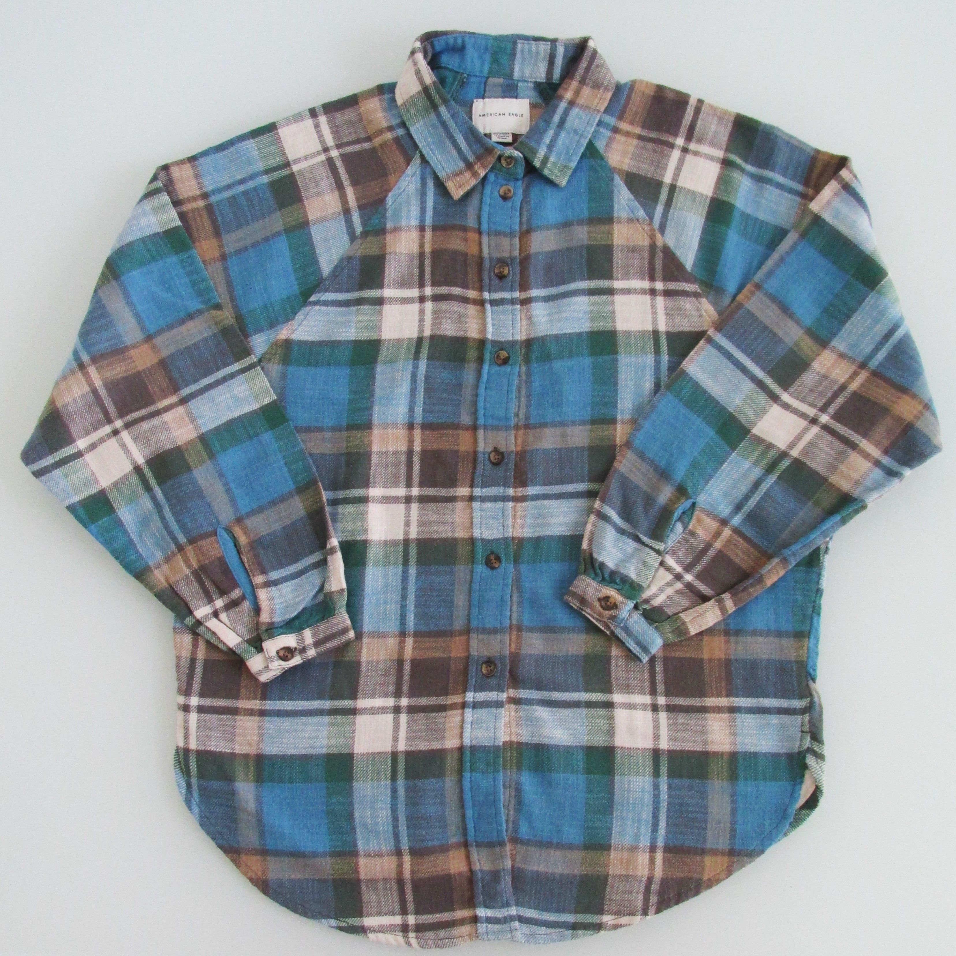 American Eagle Outfitters American Eagle Women's Soft Flannel Shirt Size XS Size XS / US 0-2 / IT 36-38 - 1 Thumbnail
