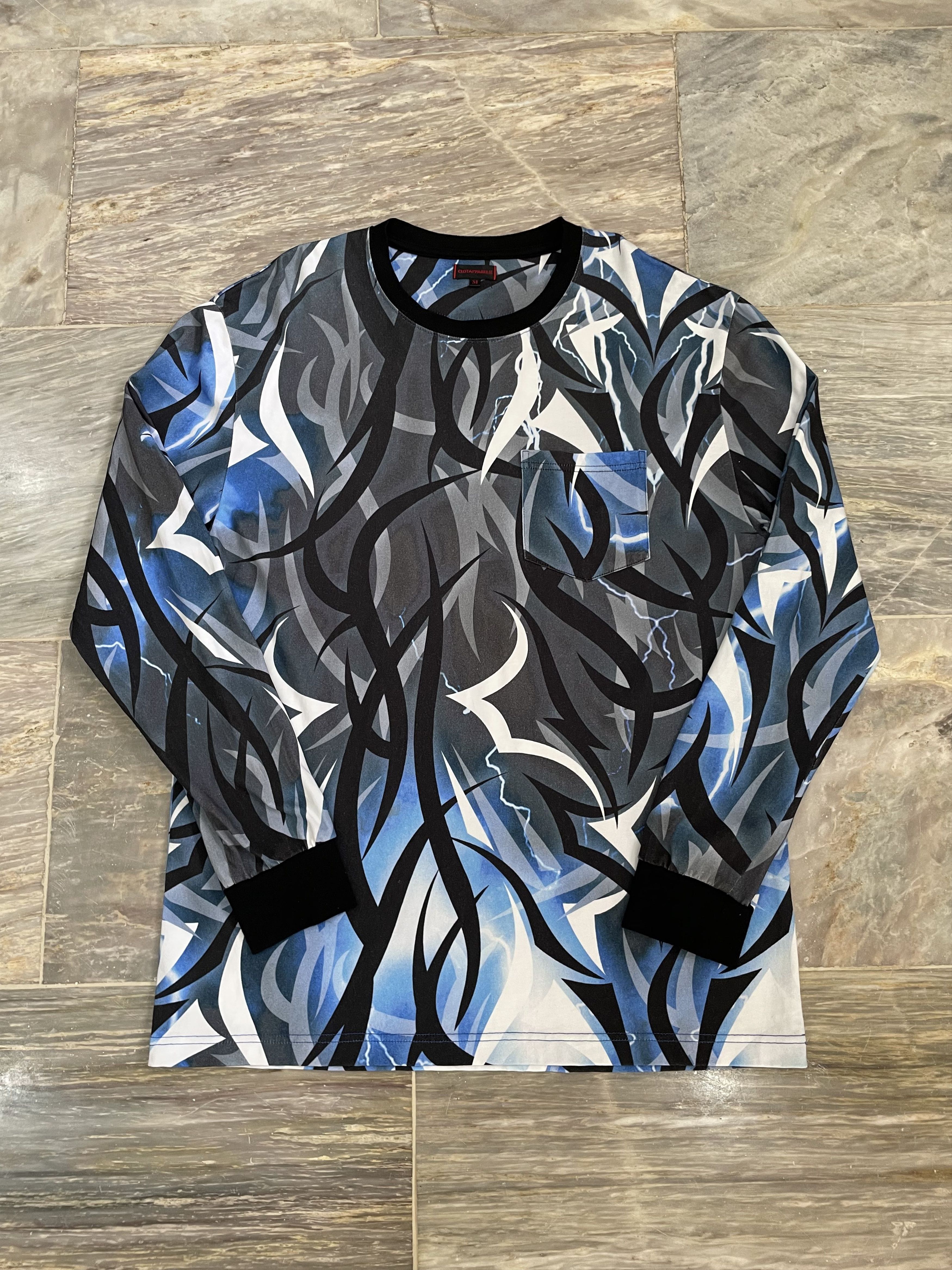 CLOT Clot Alienegra Blue Longsleeve Tee Size US M / EU 48-50 / 2 - 1 Thumbnail