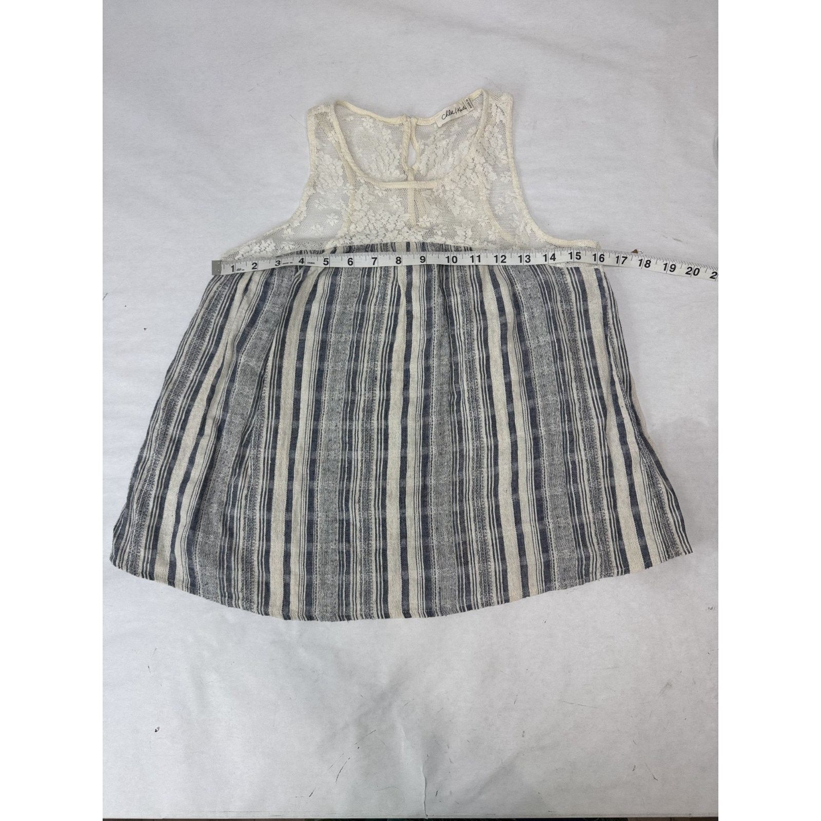 Other Boho Chloe & Katie Tank Top Neutral Ivory Blue Medium Size M / US 6-8 / IT 42-44 - 4 Thumbnail