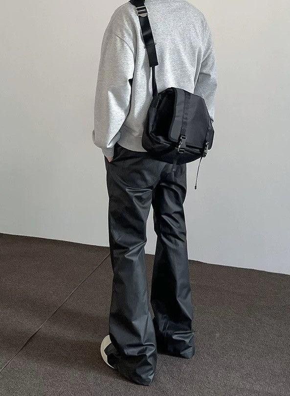 Leather Black Pu Leather Stacked Flare Pants Size US 32 / EU 48 - 5 Thumbnail