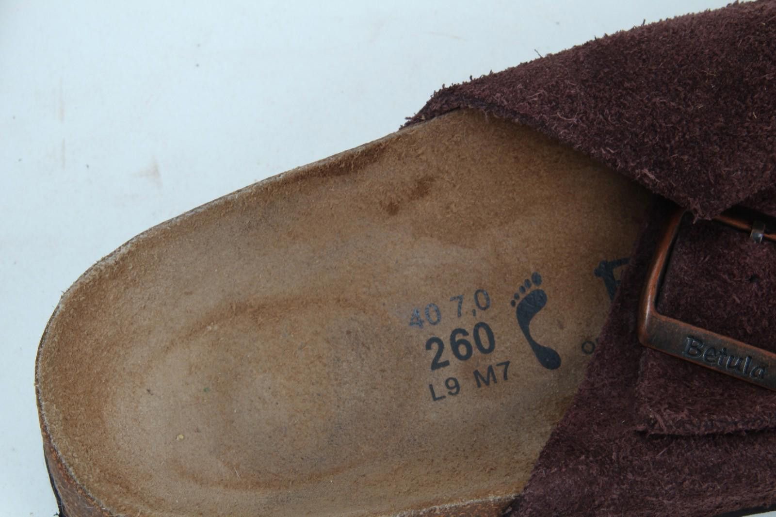 Designer Betula By Birkenstock Arizona Sandals Shoes Suede 40/ 9 Size US 9 / IT 39 - 7 Thumbnail