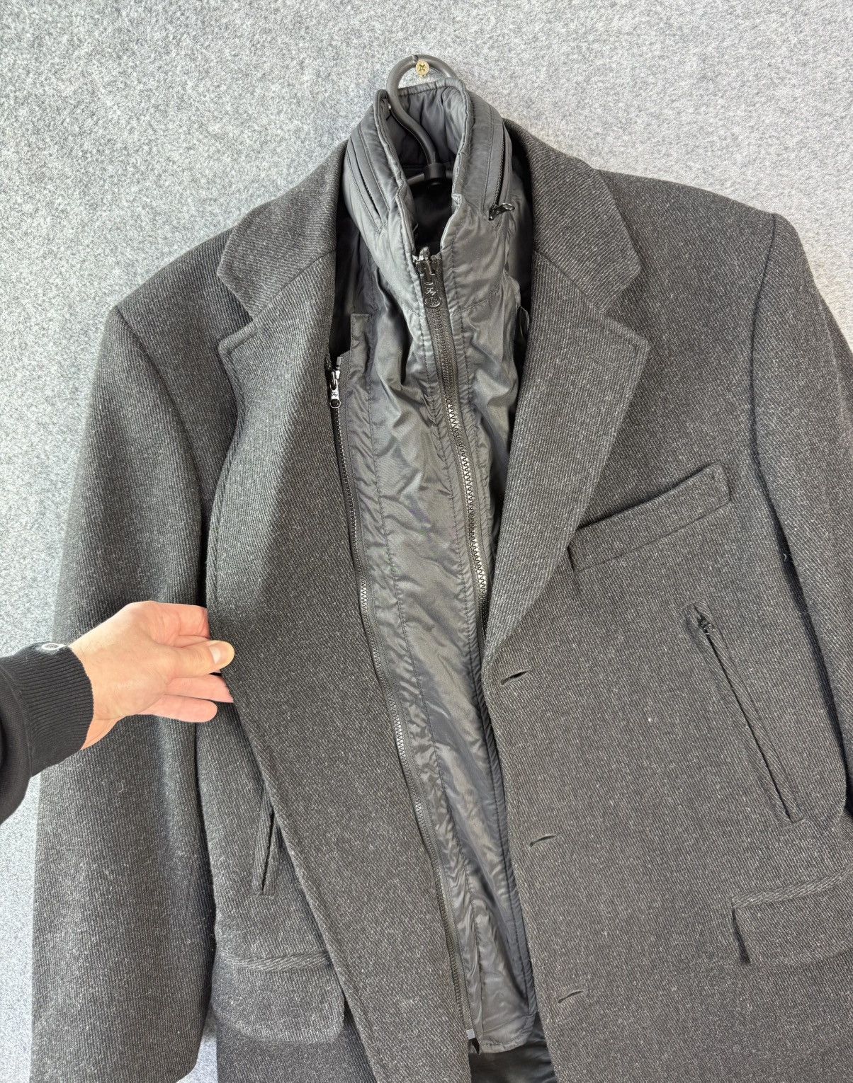 Fay Fay Double Lining Coat Men’s Gray Made in Italy Size S Size US S / EU 44-46 / 1 - 5 Thumbnail